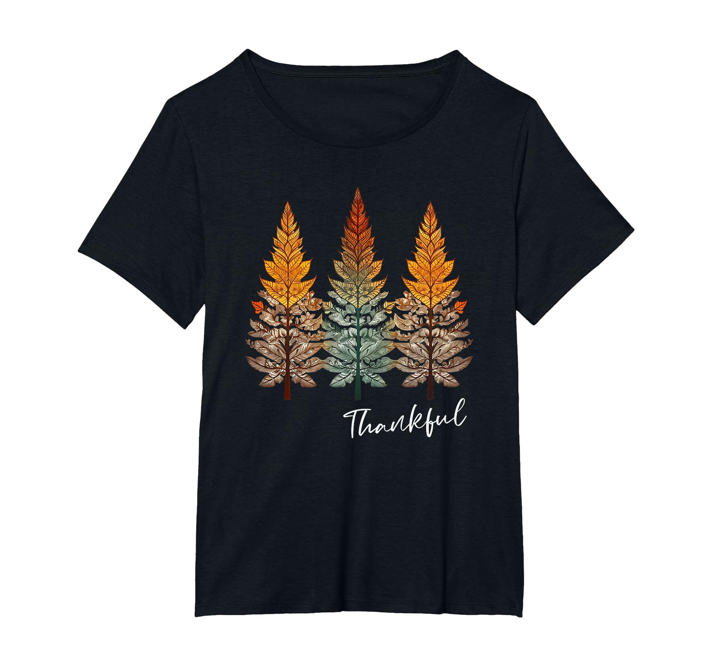 Boho Paisley Trio Pine Tree Heathered T-Shirt - Custom Art Print Men Women - T-Shirt, Sweatshirt, Hoodie