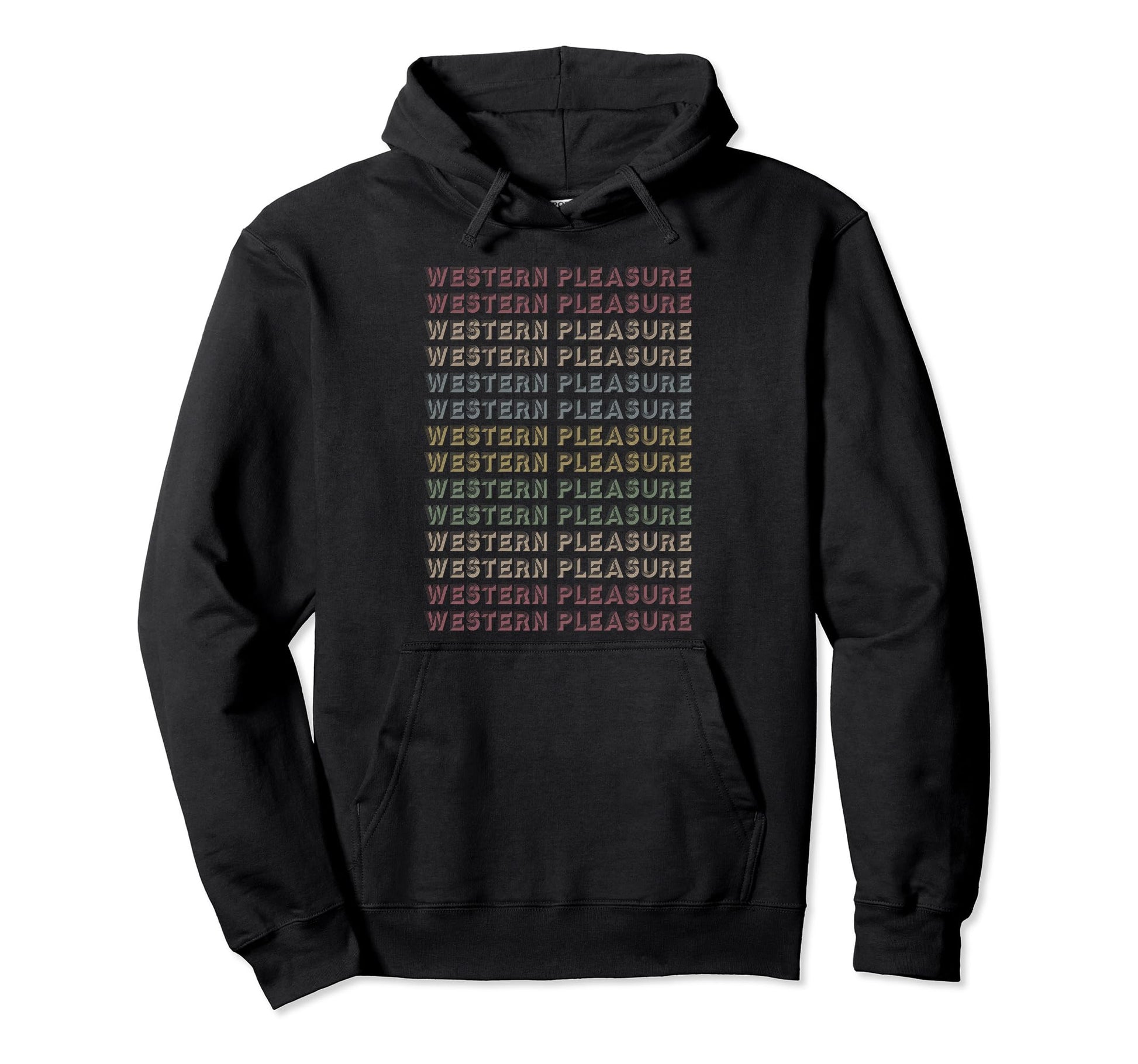 Western Pleasure Repetitive Hoodie - Unique Graphic Unisex - T-Shirt, Sweatshirt, Hoodie