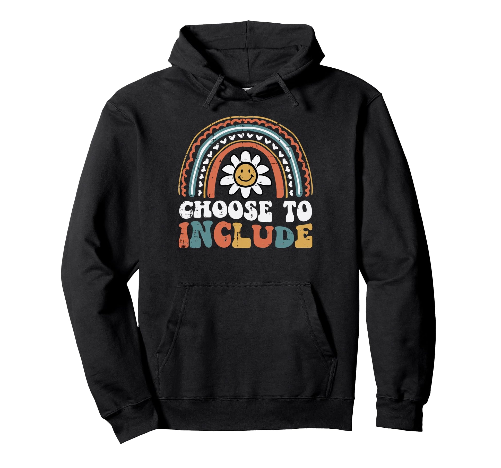 Sped Teacher Choose To Include Rainbow Hoodie - Minimalist Print Men Women - T-Shirt, Sweatshirt, Hoodie