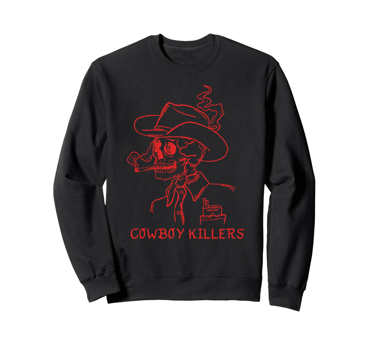 Western Cowgirl Punchy Cowboy Sweatshirt - Minimalist Print Men Women - T-Shirt, Sweatshirt, Hoodie