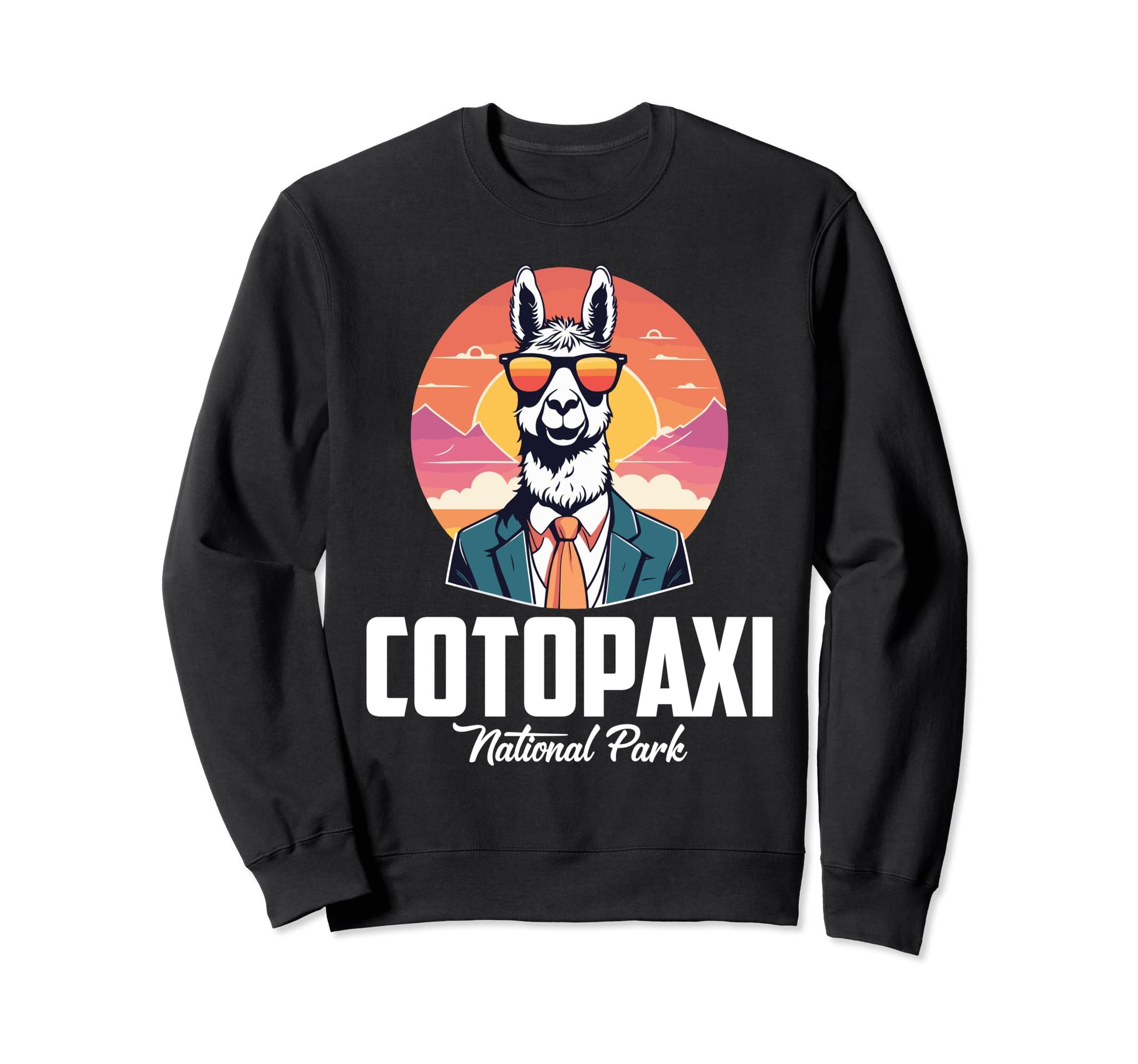 Funny Llama National Park Cotopaxi Sweatshirt - Unique Graphic Men Women - T-Shirt, Sweatshirt, Hoodie