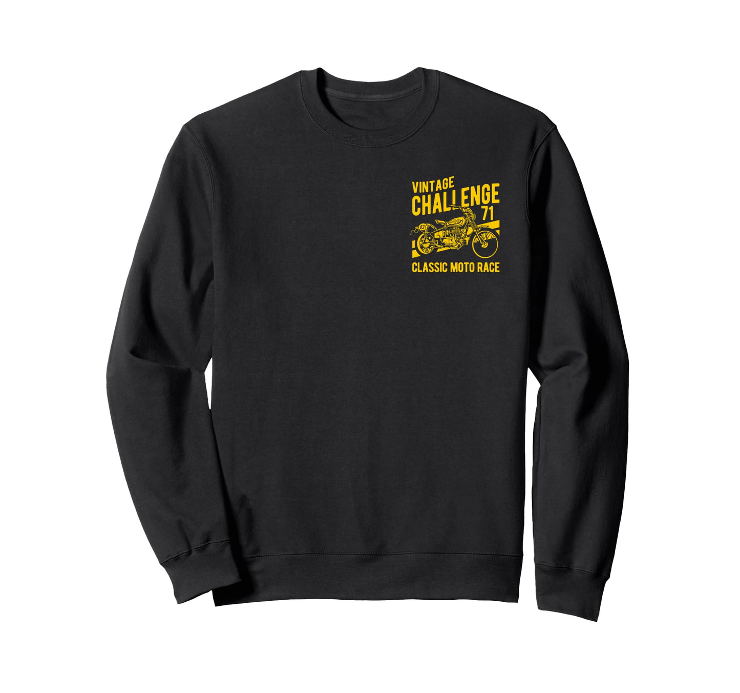 Challenge Motorcycle Race Sweatshirt - Minimalist Print Men Women - T-Shirt, Sweatshirt, Hoodie