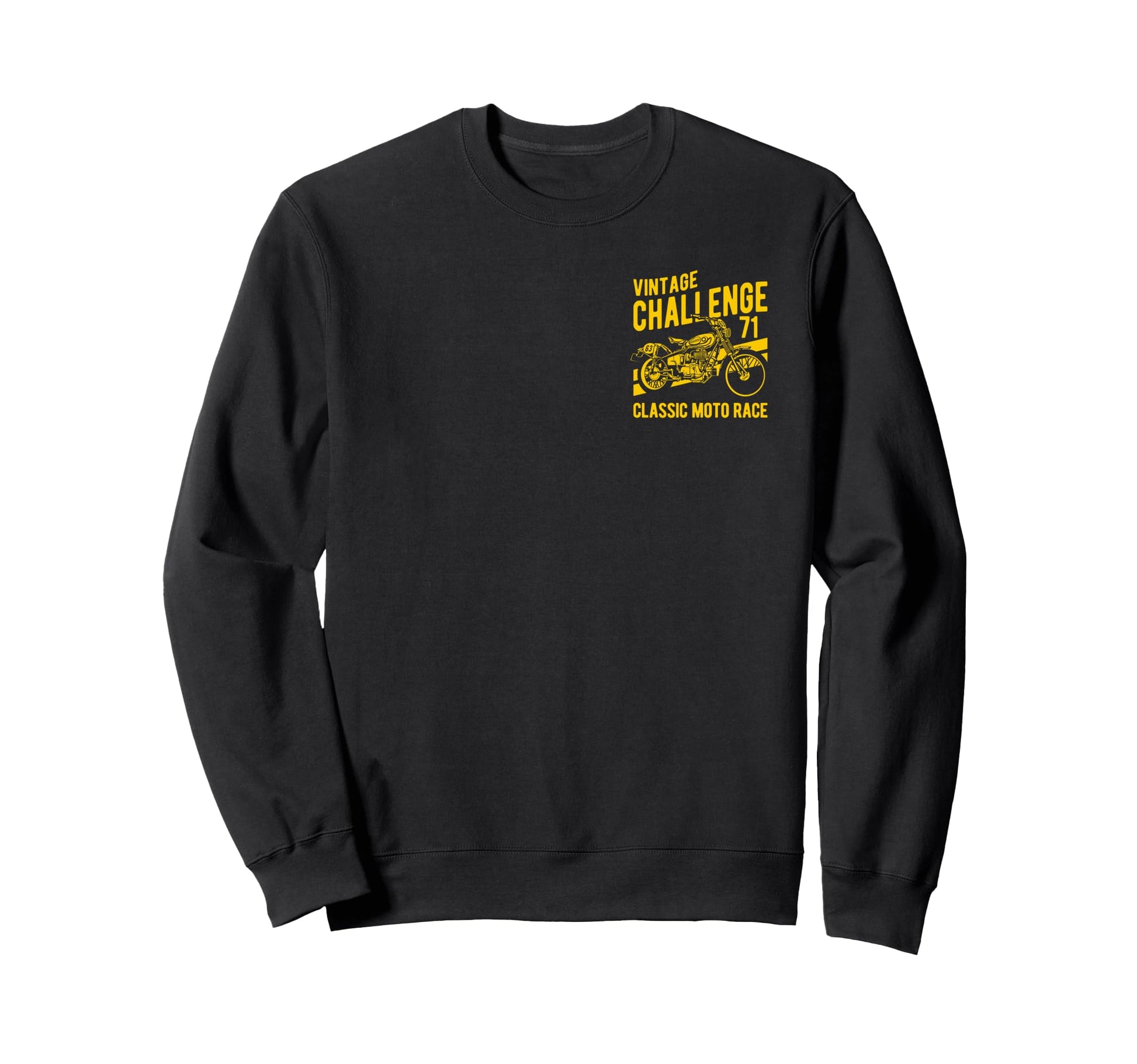 Challenge Motorcycle Race Sweatshirt - Minimalist Print Men Women - T-Shirt, Sweatshirt, Hoodie