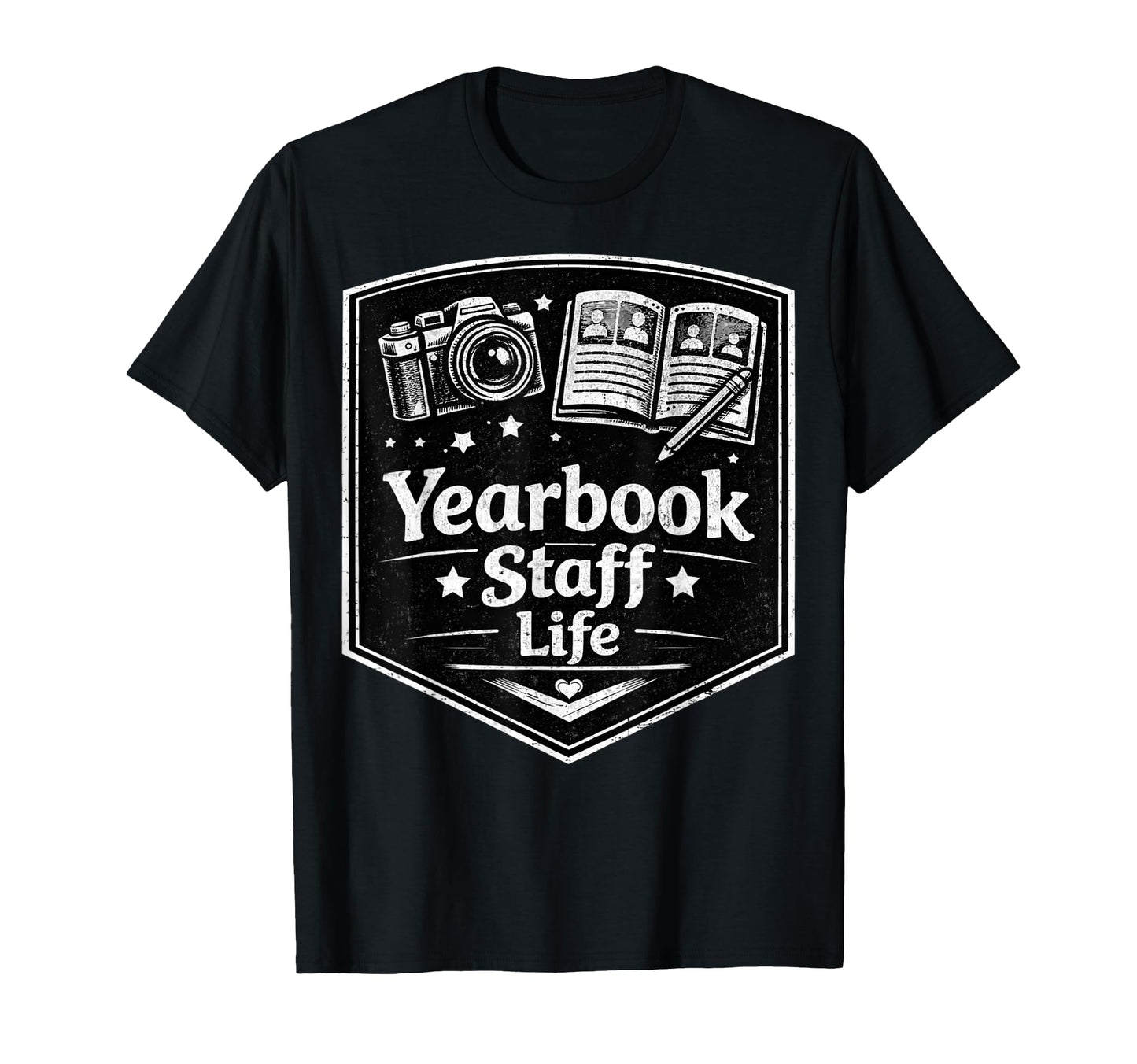 Yearbook Staff Life Camera Journalism T-Shirt - Trendy Graphic for Adults - T-Shirt, Sweatshirt, Hoodie