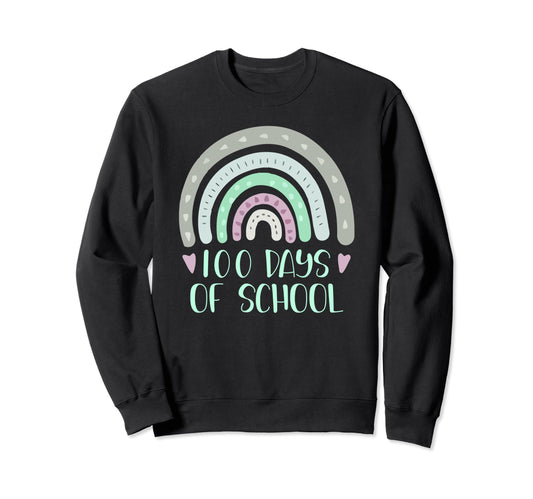 100 Days School Teacher Student Sweatshirt - Custom Art Print Men Women - T-Shirt, Sweatshirt, Hoodie
