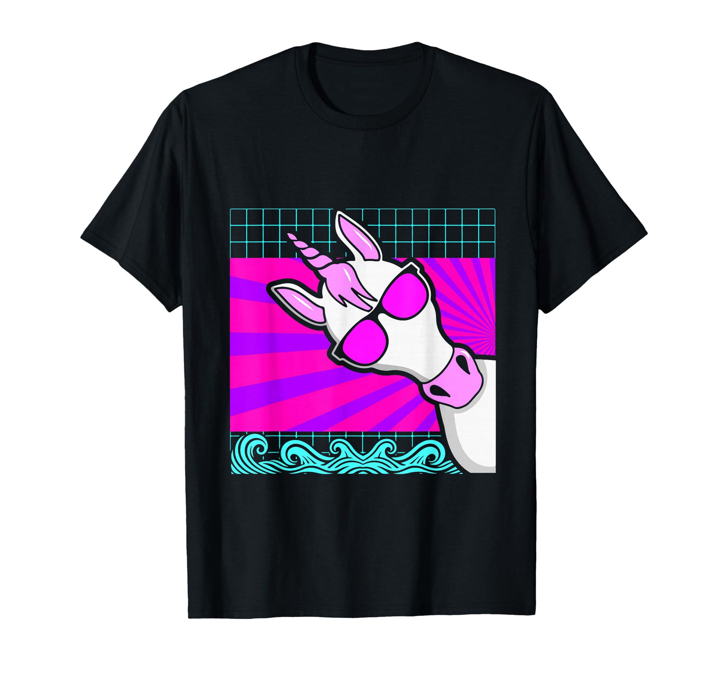 Aesthetic Vaporwave Outfits Unicorn T-Shirt - Minimalist Print Men Women - T-Shirt, Sweatshirt, Hoodie