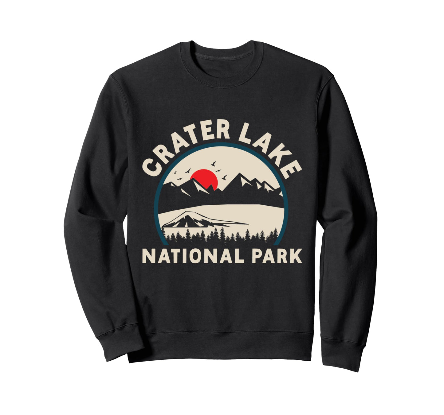 Crater Lake National Park Outdoor Sweatshirt - Graphic Print for Adults - T-Shirt, Sweatshirt, Hoodie