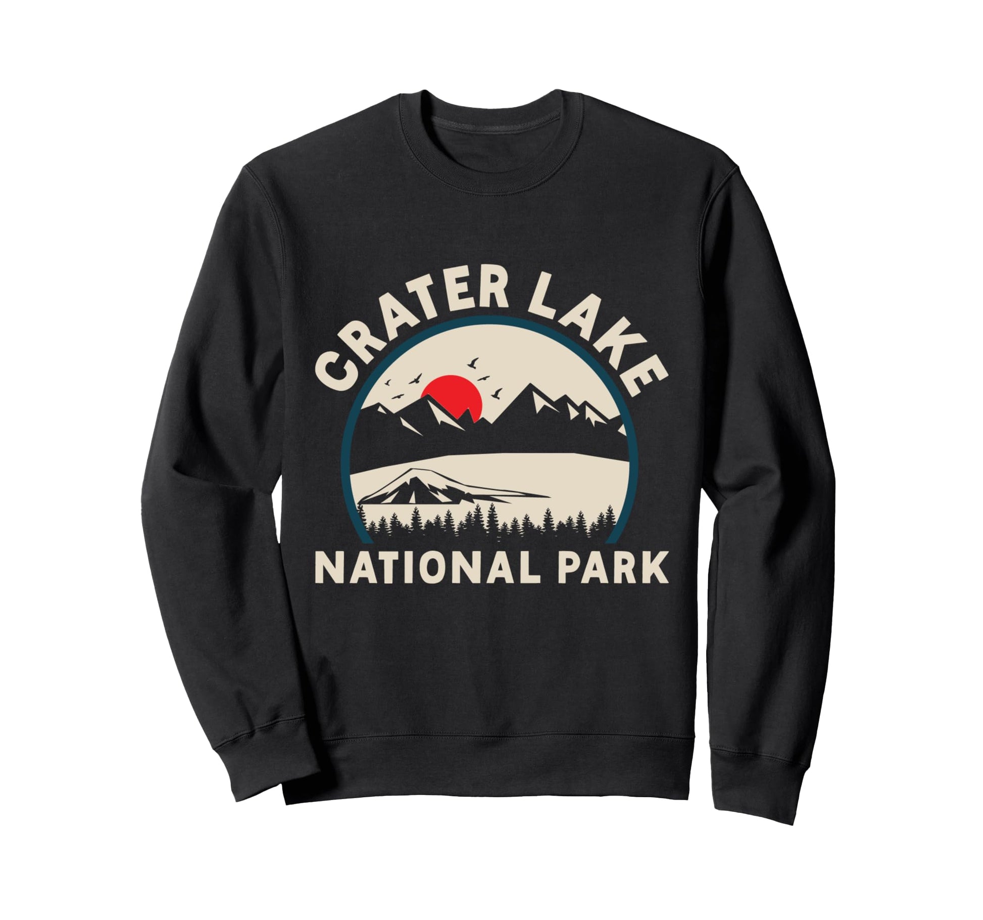 Crater Lake National Park Outdoor Sweatshirt - Graphic Print for Adults - T-Shirt, Sweatshirt, Hoodie