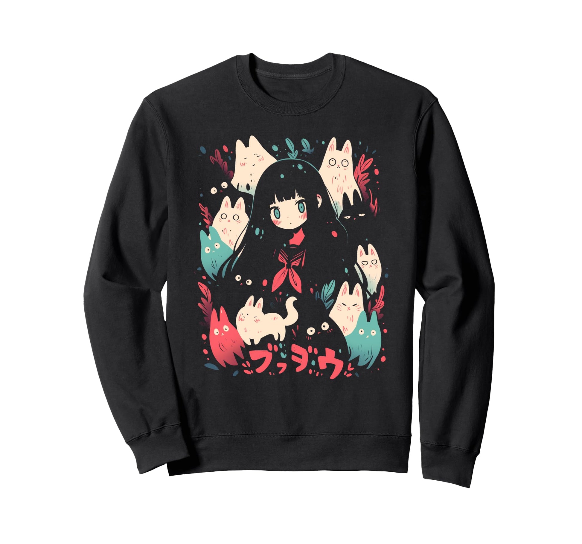Goth Grunge Demon Anime Waifu Sweatshirt - Fun Novelty Design Unisex - T-Shirt, Sweatshirt, Hoodie