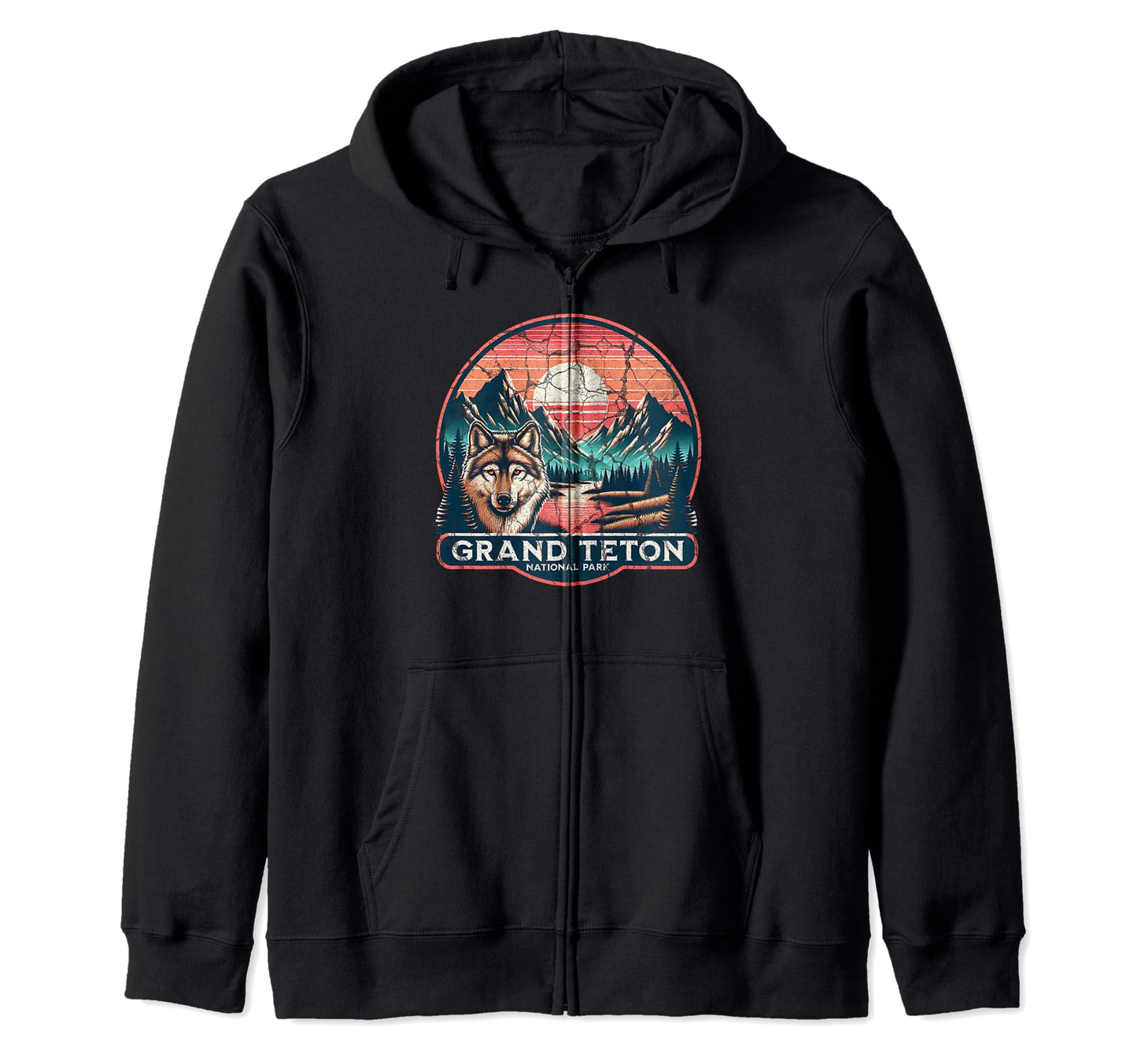 Grand Teton National Park Wyoming T-Shirt - Fun Novelty Design for Adults - T-Shirt, Sweatshirt, Hoodie