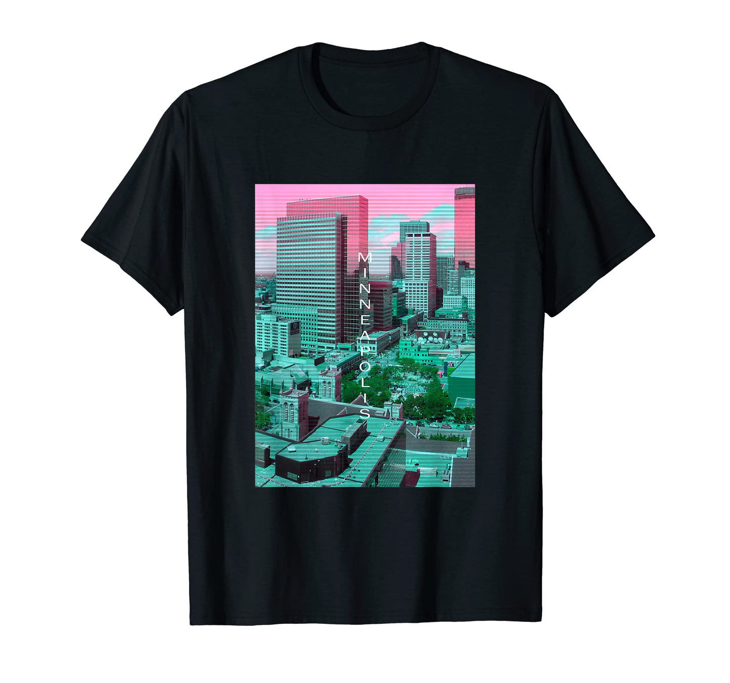 Minnesota Vaporwave Aesthetic Souvenir T-Shirt - Unique Graphic for Adults - T-Shirt, Sweatshirt, Hoodie