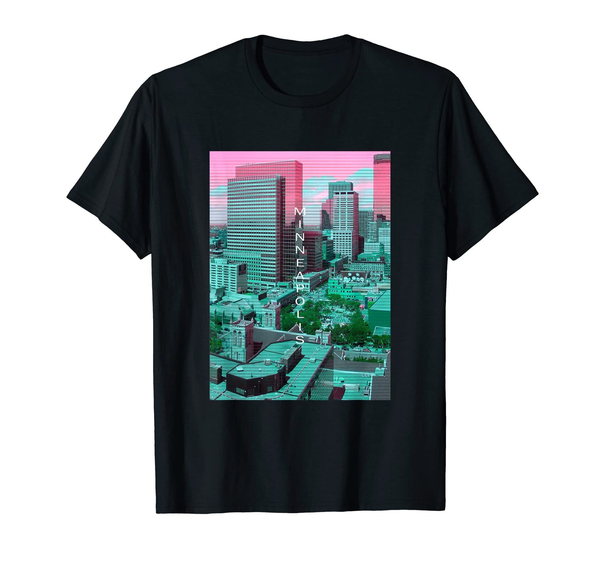 Minnesota Vaporwave Aesthetic Souvenir T-Shirt - Unique Graphic for Adults - T-Shirt, Sweatshirt, Hoodie