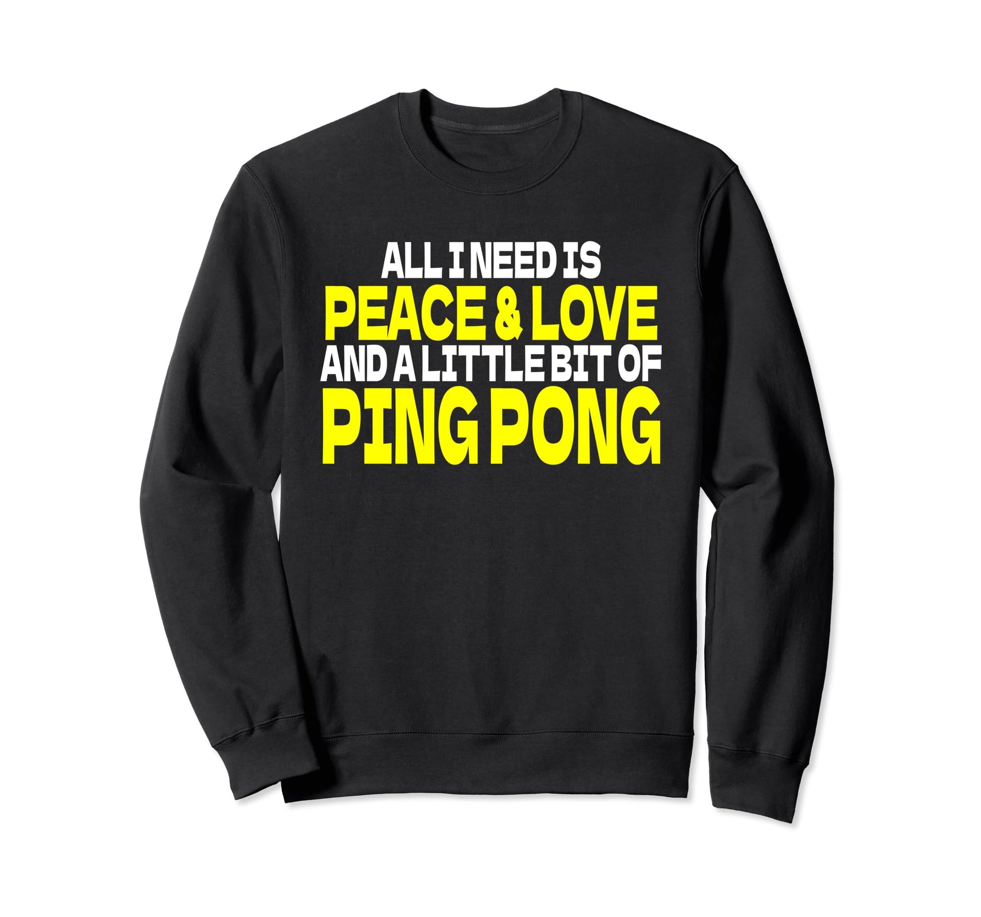 Peace Sign Table Tennis Player Peace Sweatshirt - Streetwear Style Unisex - T-Shirt, Sweatshirt, Hoodie