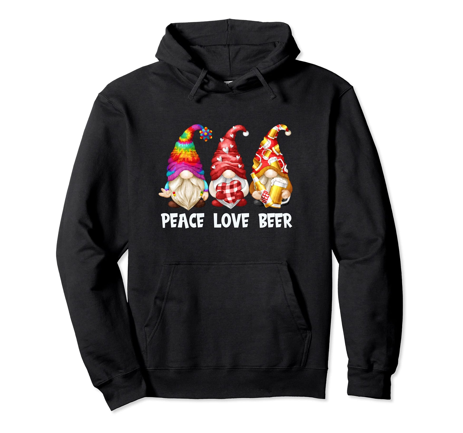 Funny Summer Festival Gnomes Hippies Hoodie - Aesthetic Graphic Unisex - T-Shirt, Sweatshirt, Hoodie