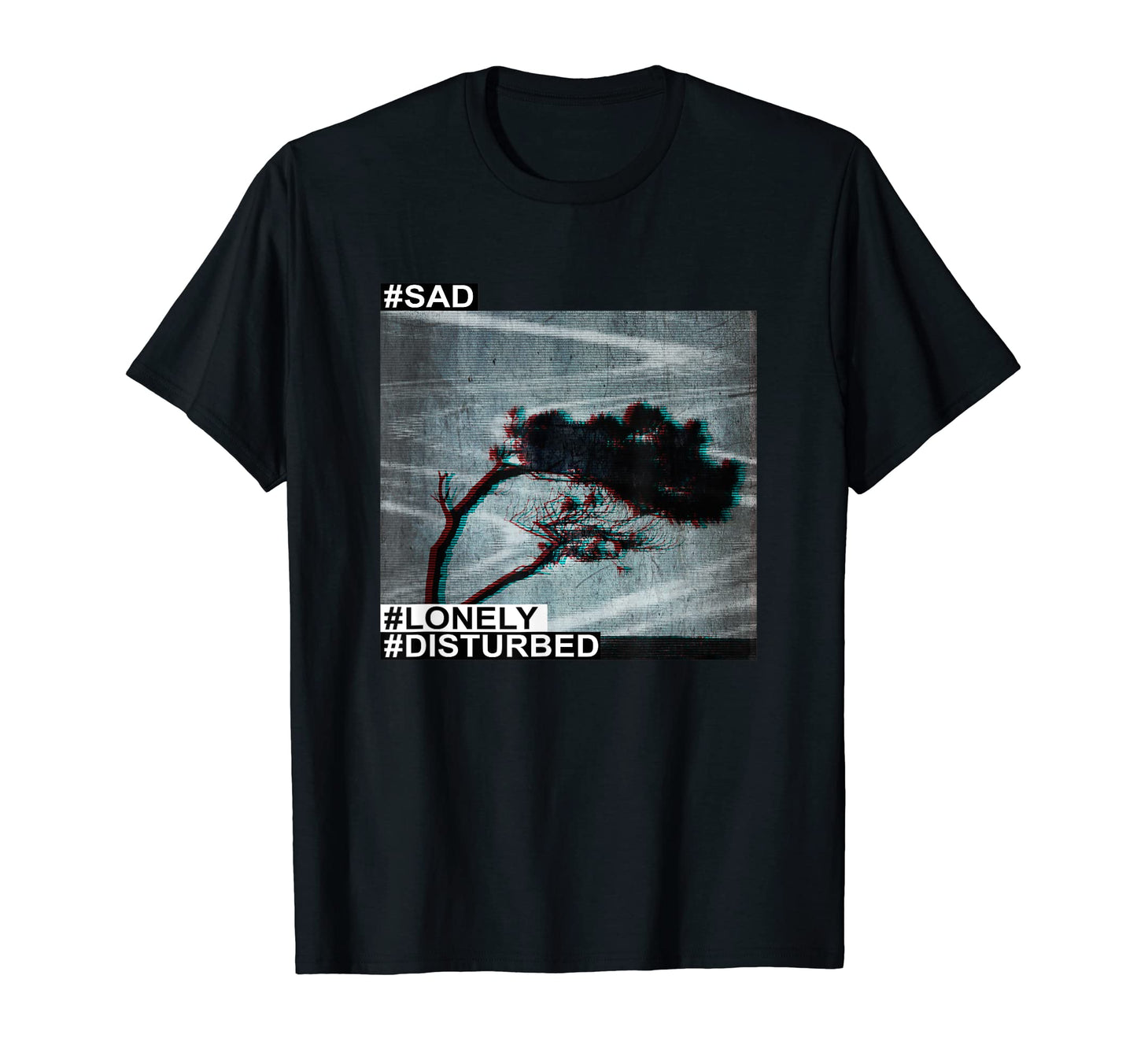 Sad Lonely Vaporwave Aesthetic T-Shirt - Novelty Apparel Unisex - T-Shirt, Sweatshirt, Hoodie