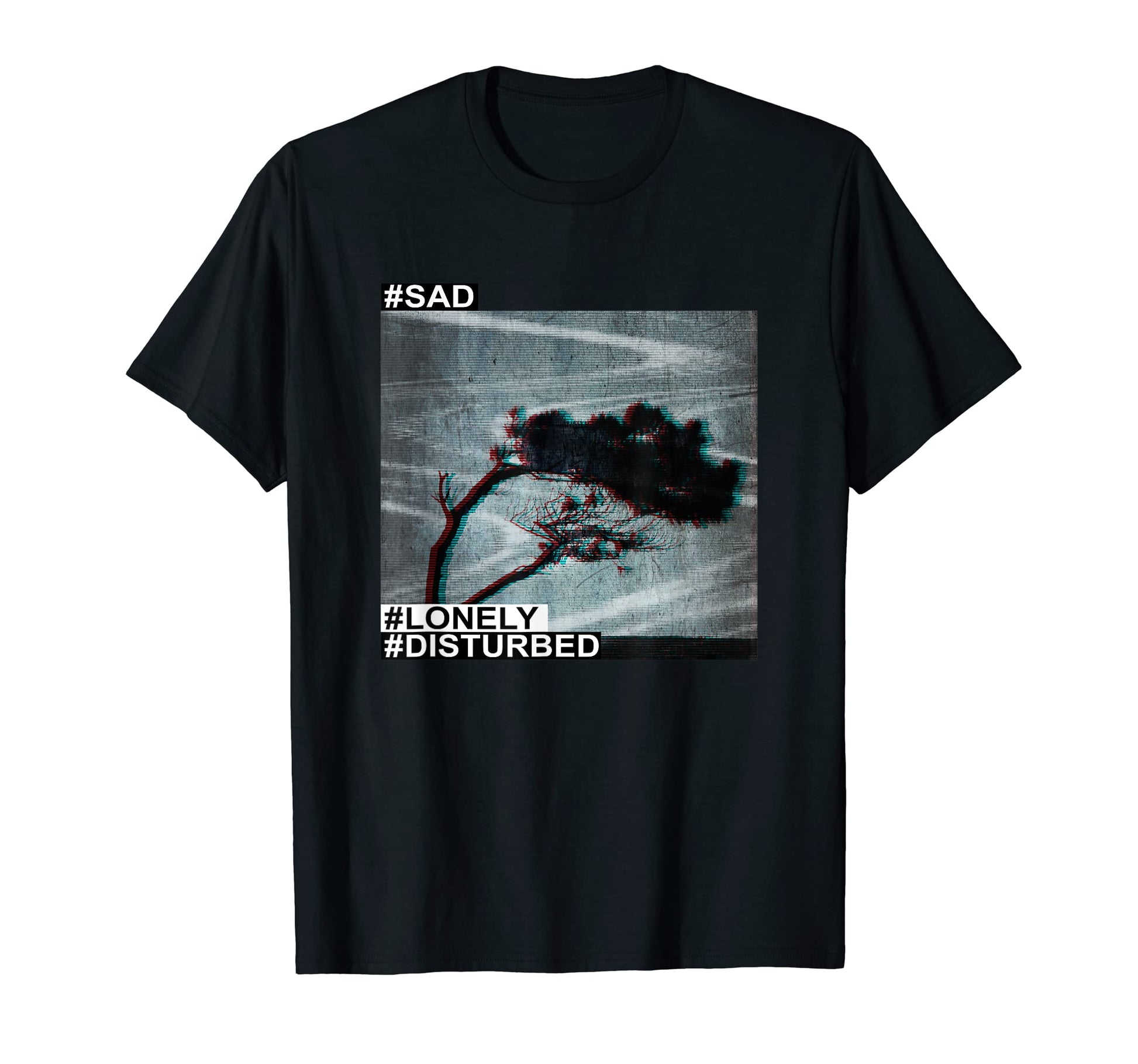 Sad Lonely Vaporwave Aesthetic T-Shirt - Novelty Apparel Unisex - T-Shirt, Sweatshirt, Hoodie
