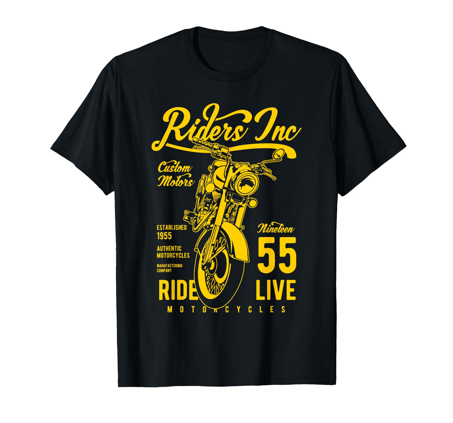 Riders Inc 1955 Motorcycle T-Shirt - Streetwear Style Unisex - T-Shirt, Sweatshirt, Hoodie