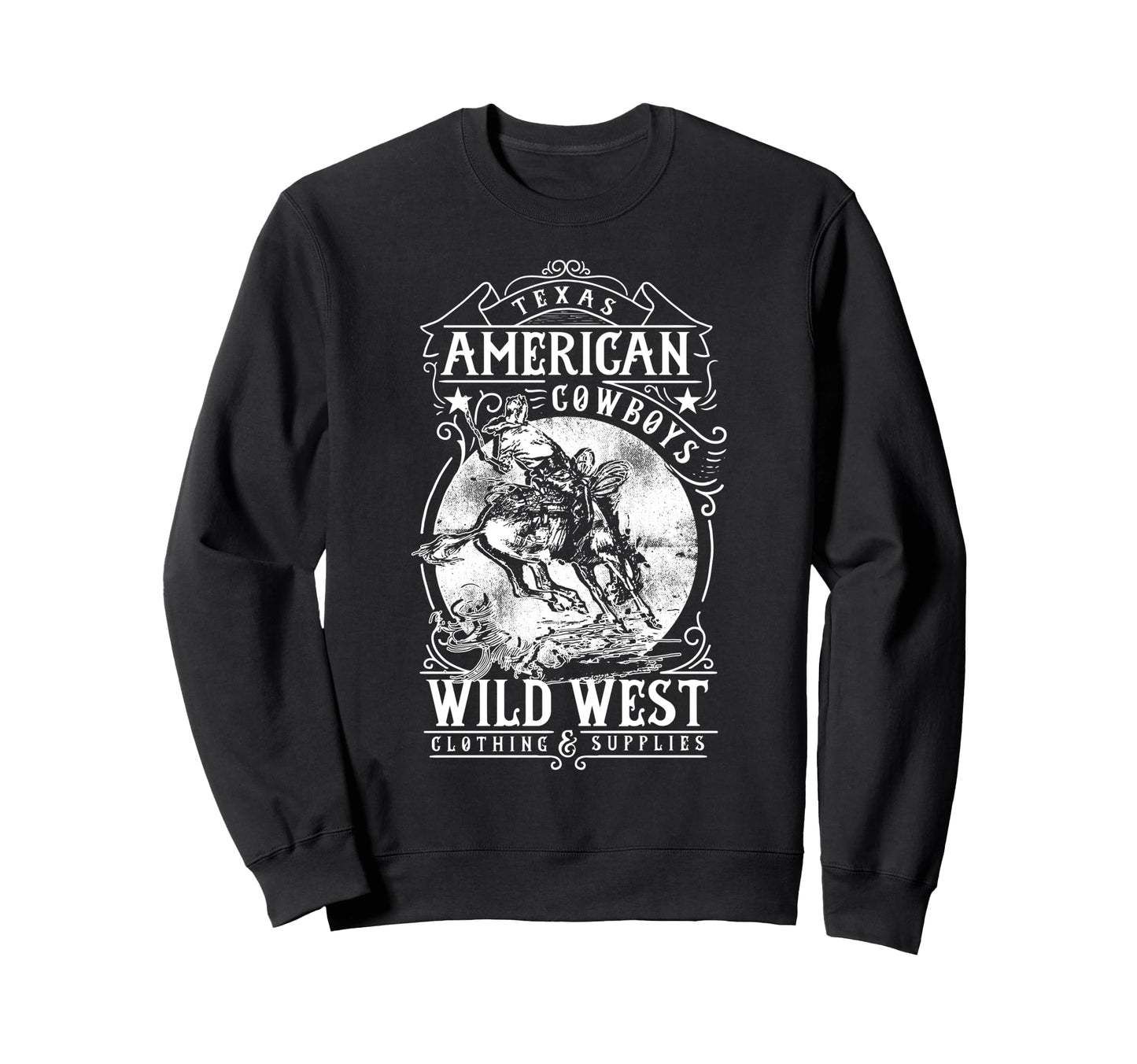 American Cowboys Wild West Cowboys Sweatshirt - Minimalist Print Men Women - T-Shirt, Sweatshirt, Hoodie