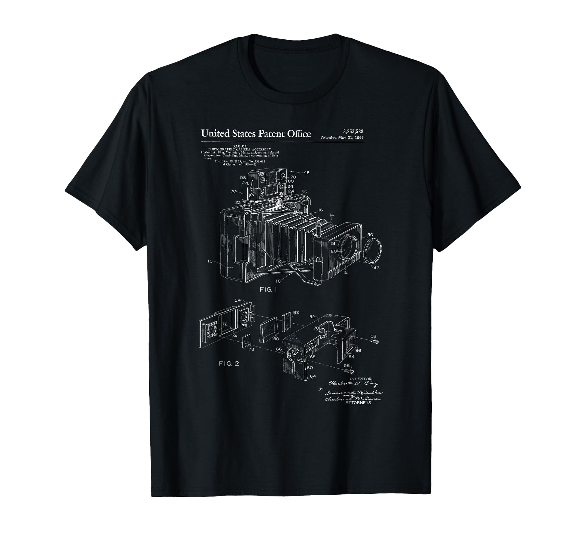 Camera Patent Photographer T-Shirt - Trendy Graphic for Adults - T-Shirt, Sweatshirt, Hoodie