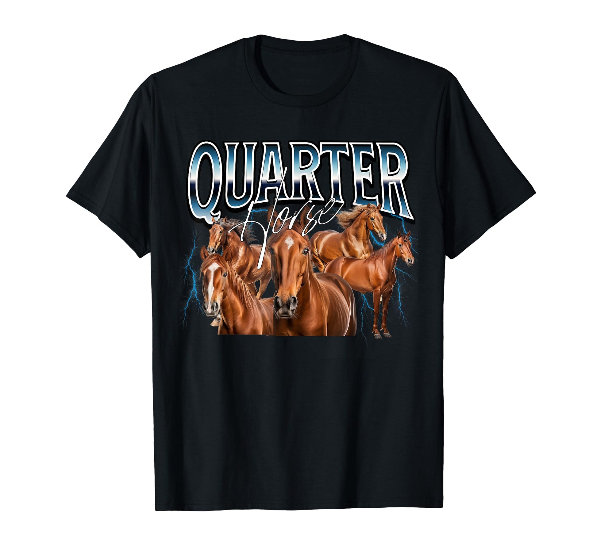 Quarter Horse 90S Bootleg Grunge Rap T-Shirt - Fun Novelty Design Men Women - T-Shirt, Sweatshirt, Hoodie