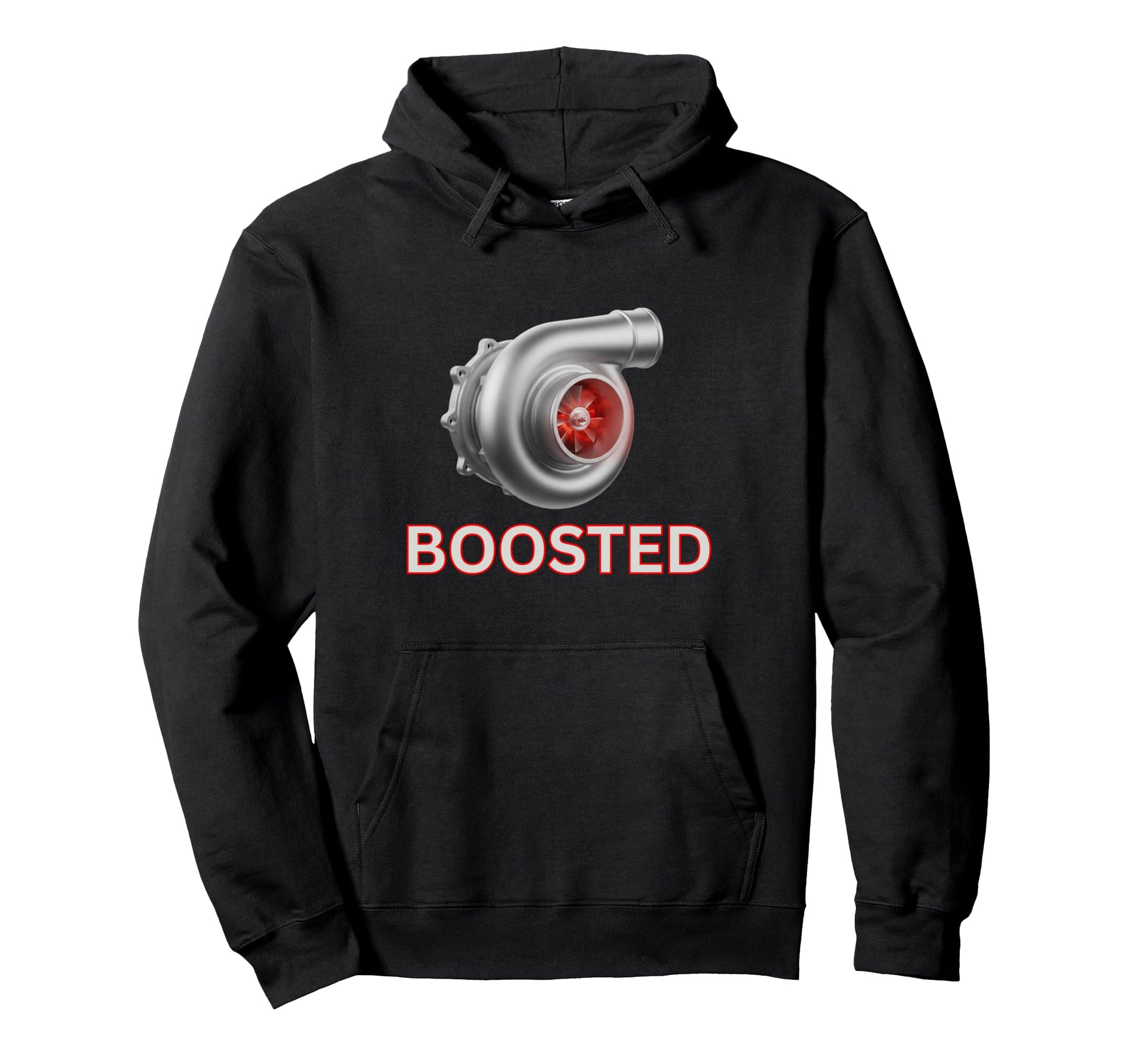 Turbocharger Boosted Turo Car Guys Hoodie - Fun Novelty Design for Adults - T-Shirt, Sweatshirt, Hoodie