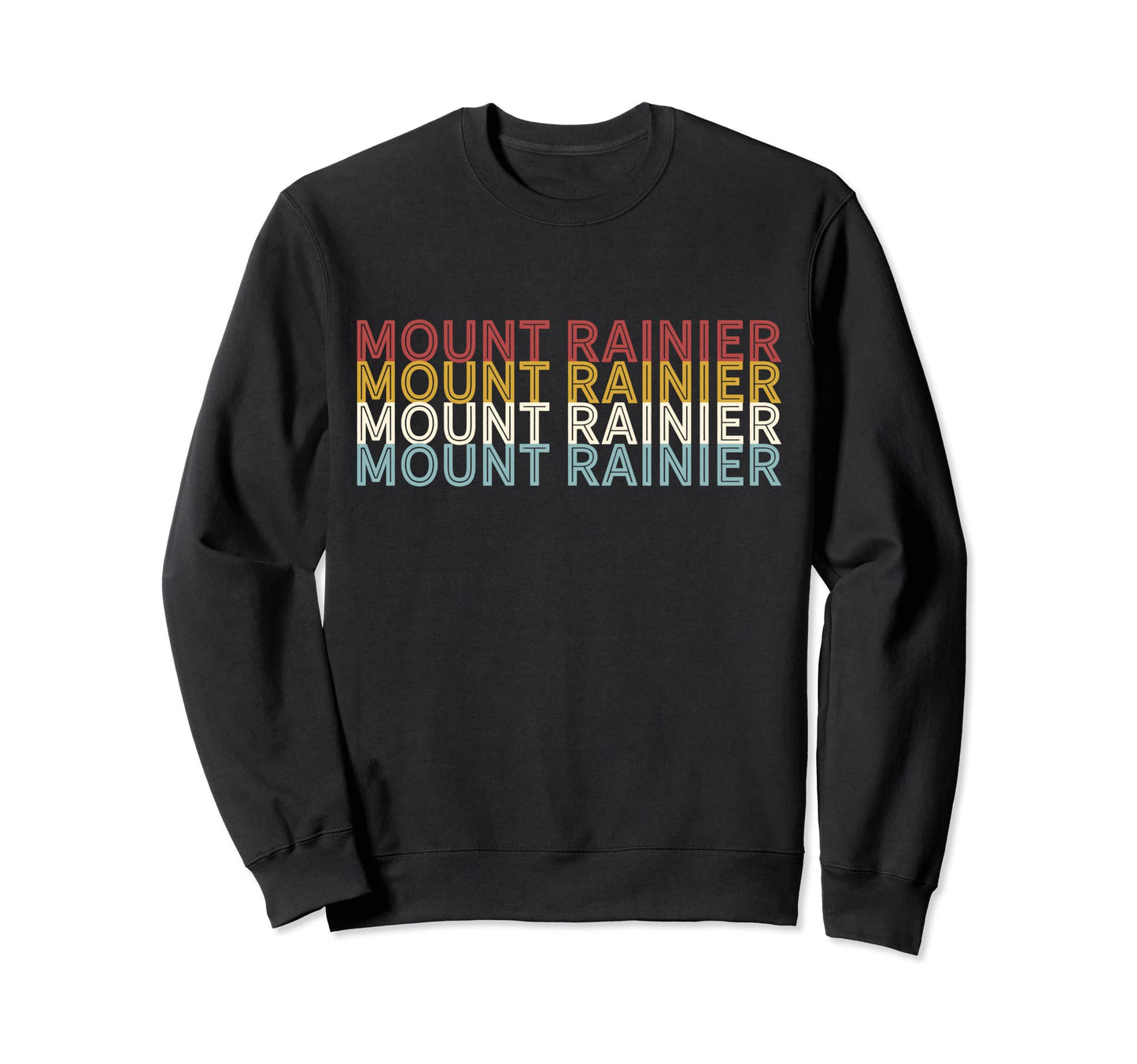 70S Usa Mount Rainier National Park Sweatshirt - Fun Novelty Design Unisex - T-Shirt, Sweatshirt, Hoodie