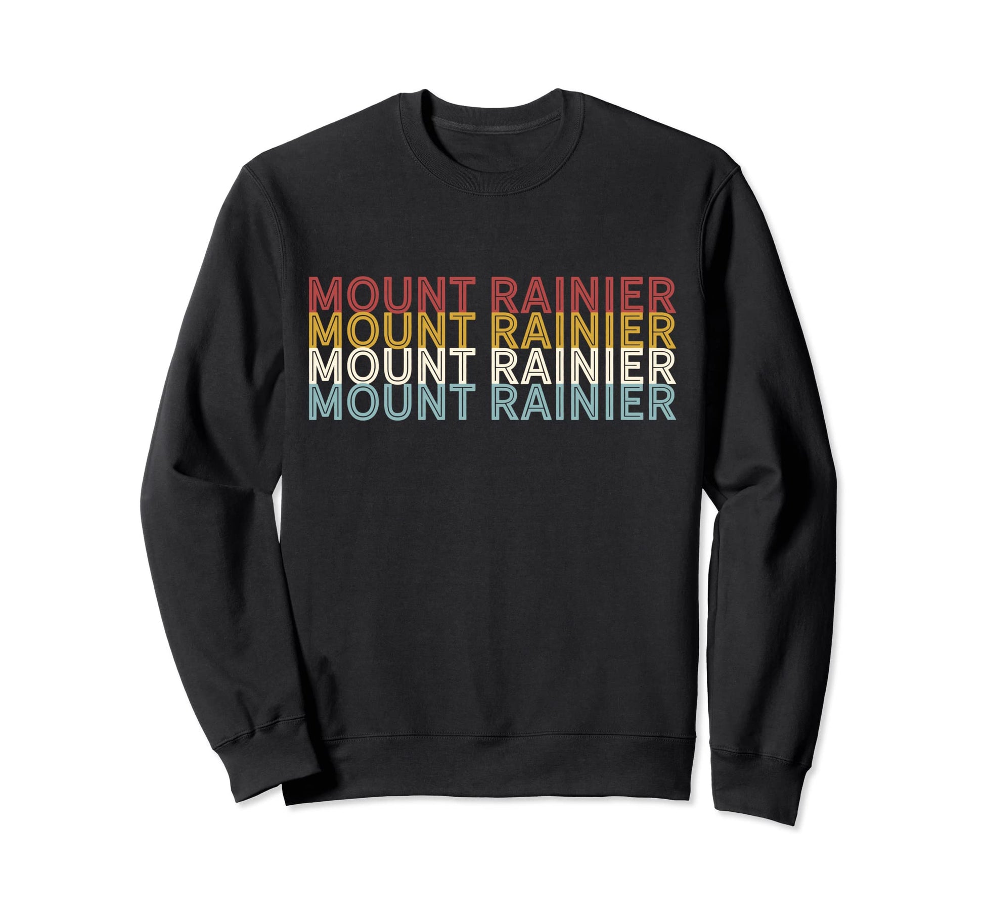 70S Usa Mount Rainier National Park Sweatshirt - Fun Novelty Design Unisex - T-Shirt, Sweatshirt, Hoodie