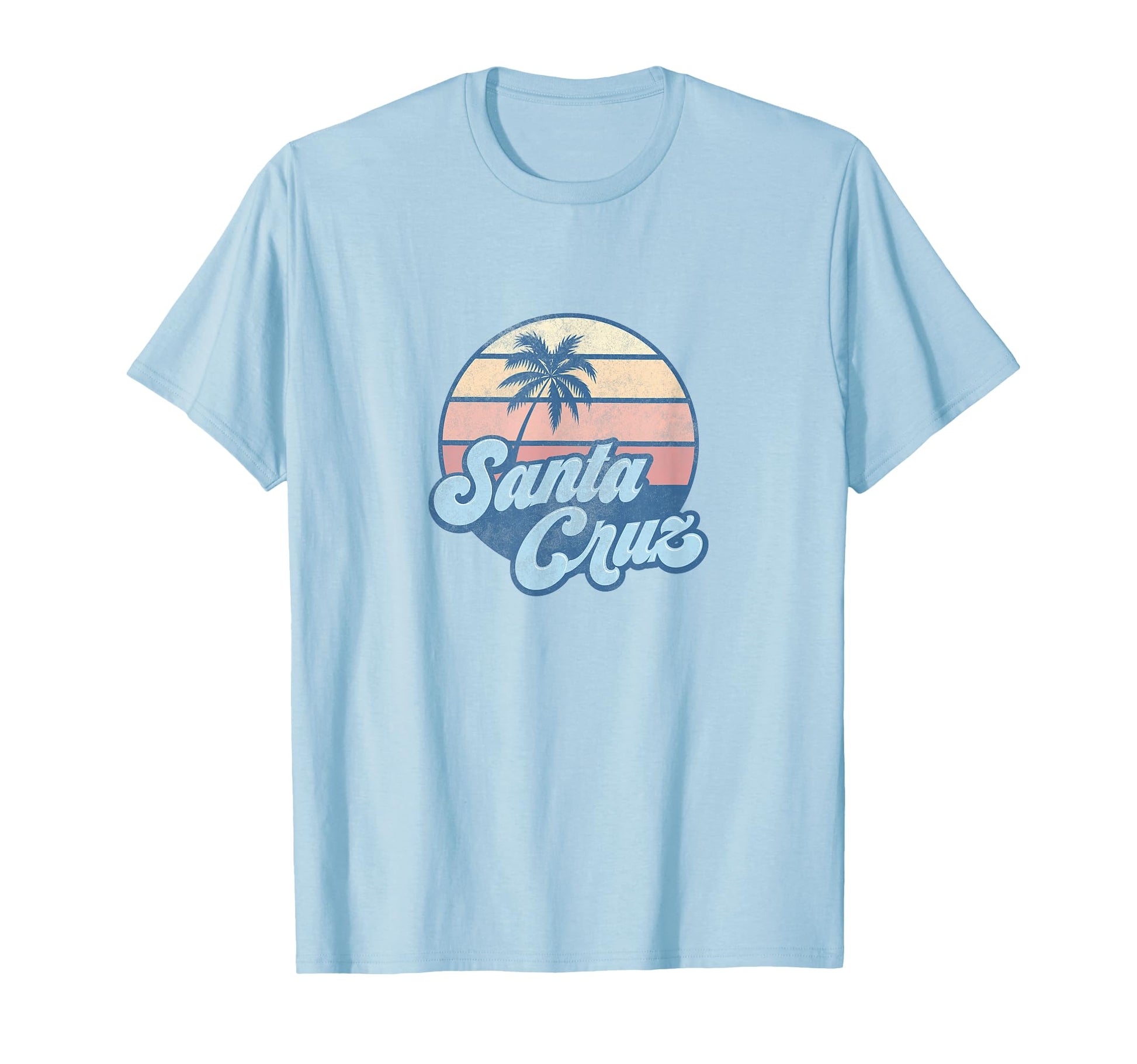 Santa Cruz California Ca 70S Surfer T-Shirt - Custom Art Print Men Women - T-Shirt, Sweatshirt, Hoodie