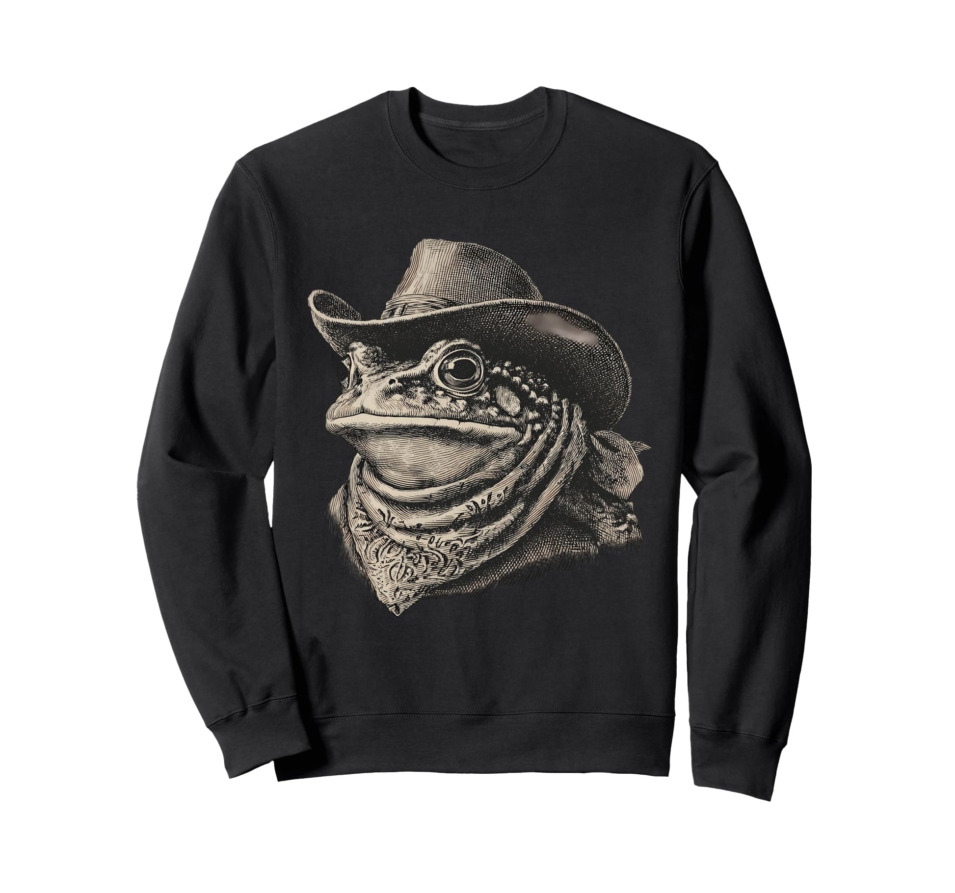 Country Cowboy Frog Toad Rodeo Cowgirl Sweatshirt - Novelty Apparel Unisex - T-Shirt, Sweatshirt, Hoodie