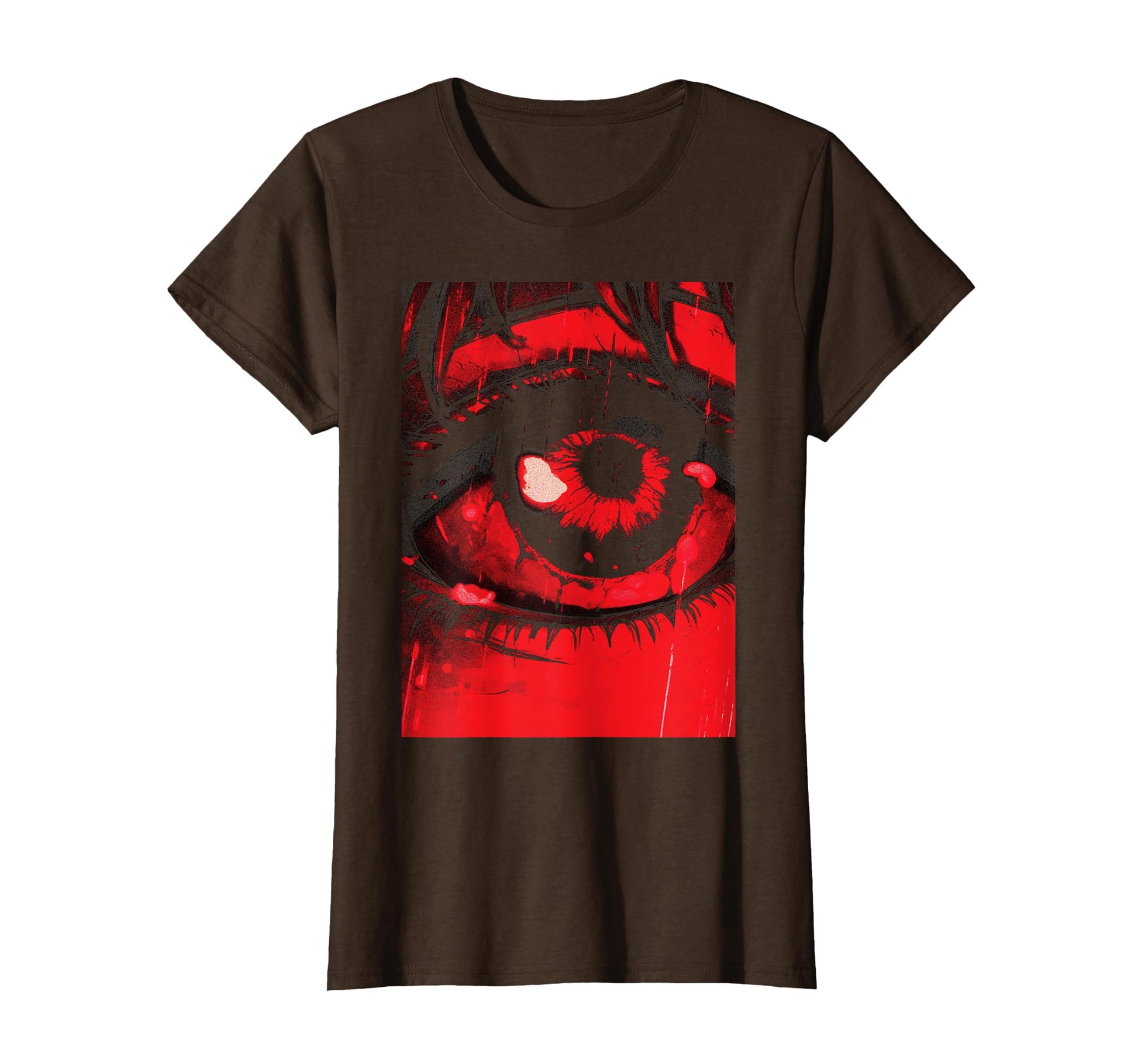 Dark Grunge Eyeball Horror Goth T-Shirt - Custom Art Print for Adults - T-Shirt, Sweatshirt, Hoodie