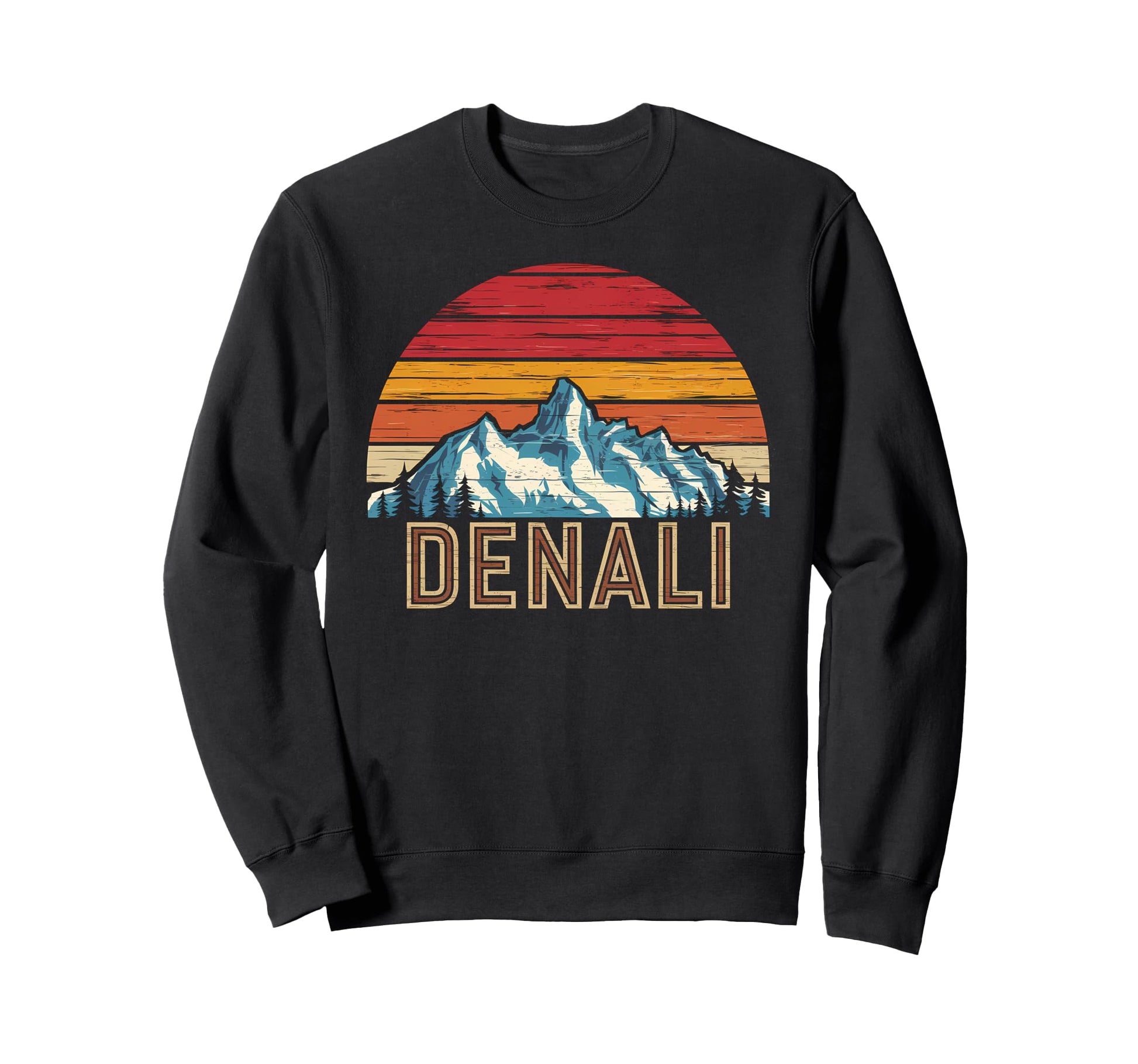 Denali Est 1917 Alaska National Park Sweatshirt - Aesthetic Graphic Unisex - T-Shirt, Sweatshirt, Hoodie
