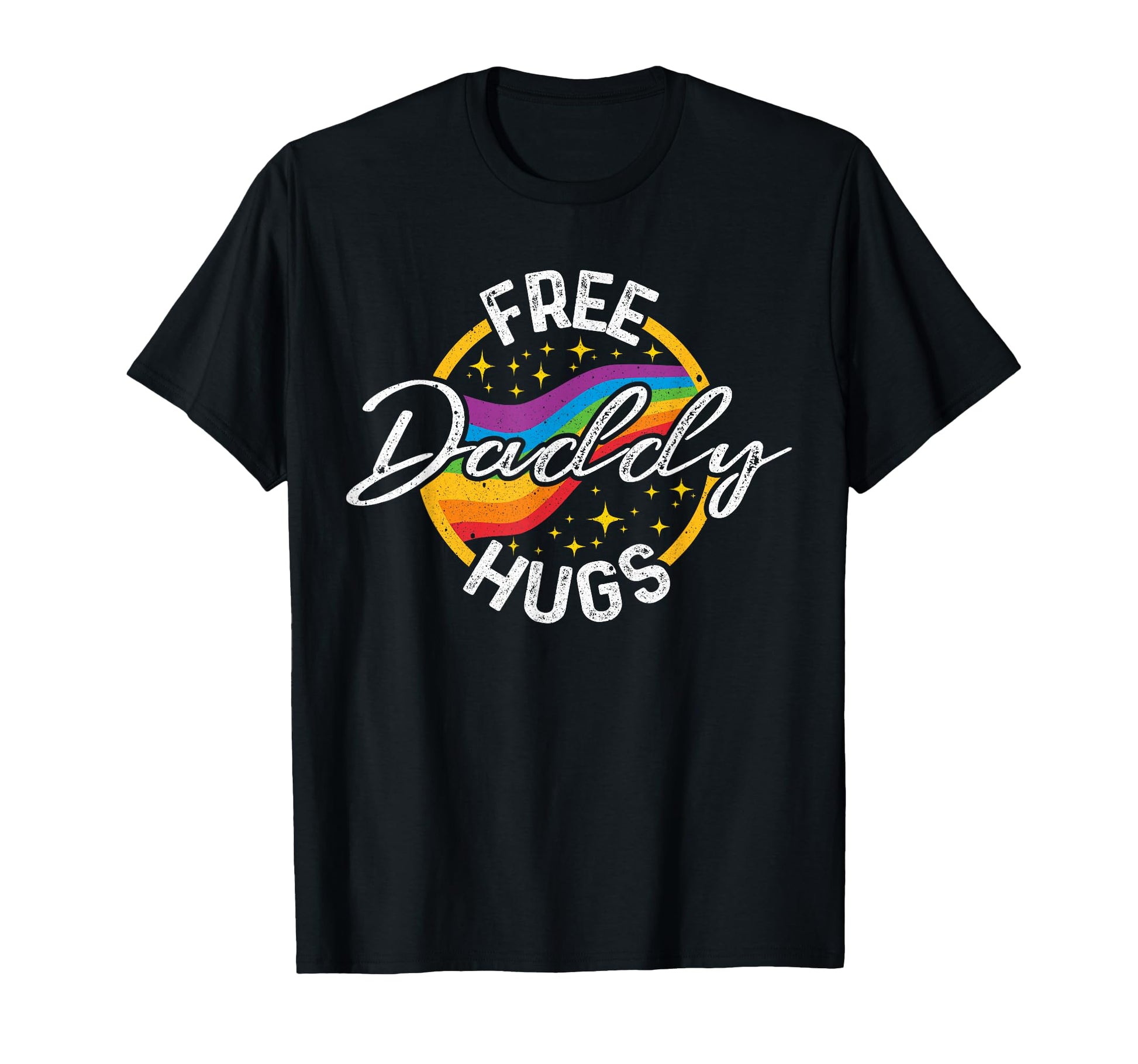 Free Daddy Hugs Lgbt Rainbow Pride T-Shirt - Trendy Graphic for Adults - T-Shirt, Sweatshirt, Hoodie