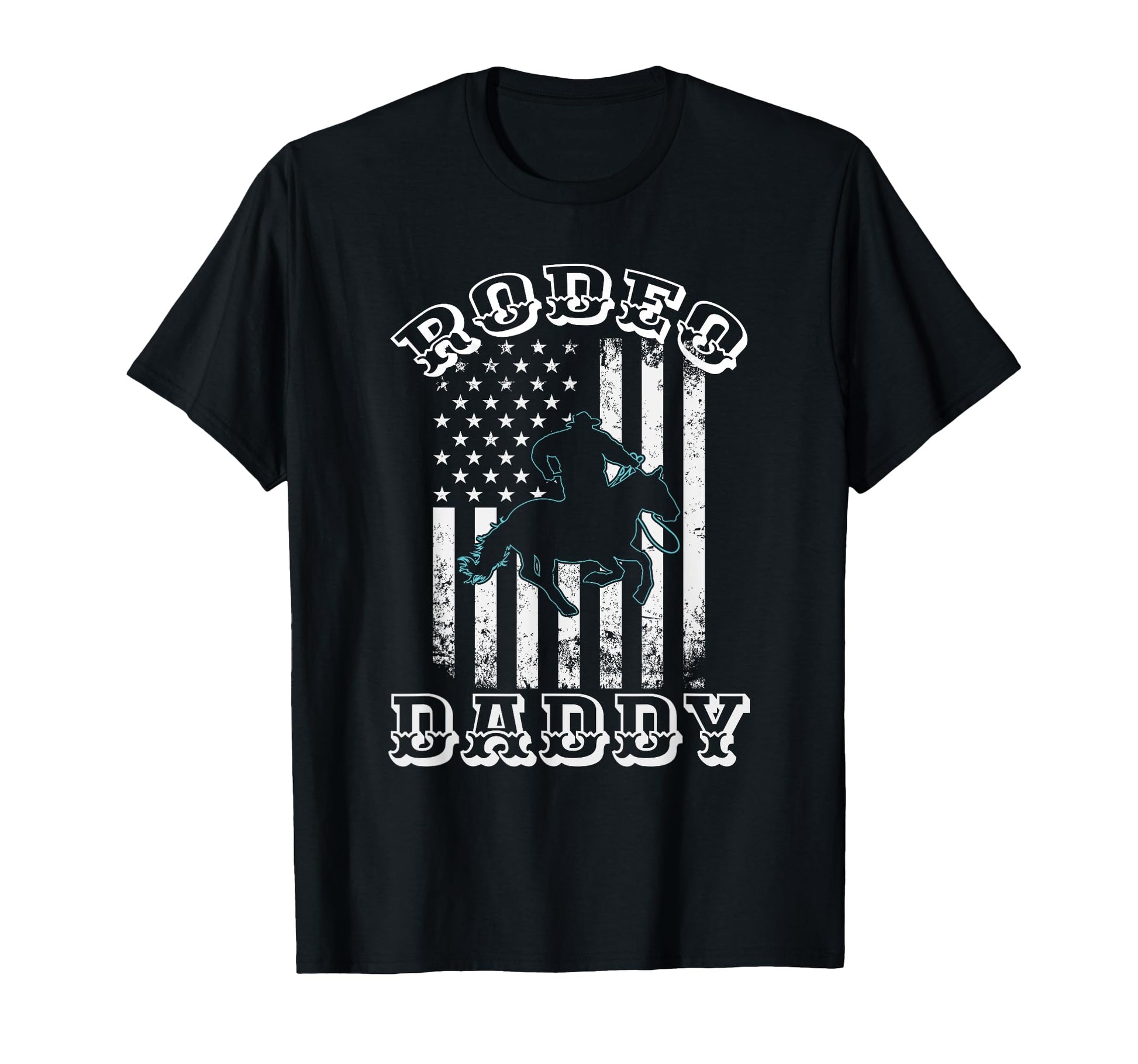 Rodeo Dad Daddy Papa Cowboy Horseback T-Shirt - Graphic Print Men Women - T-Shirt, Sweatshirt, Hoodie