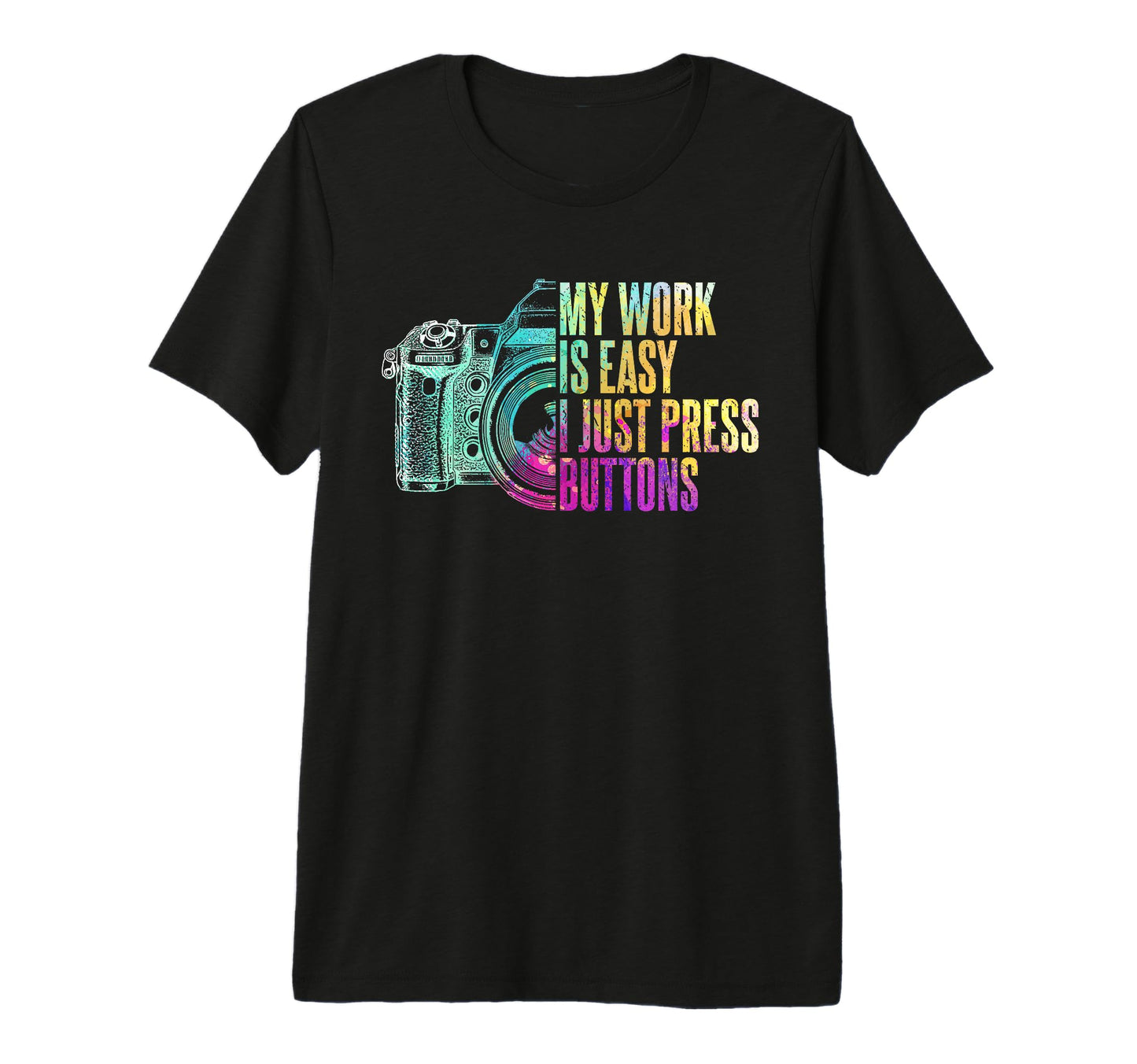 Camera Photographer Art Tri Blend T-Shirt - Minimalist Print Unisex - T-Shirt, Sweatshirt, Hoodie