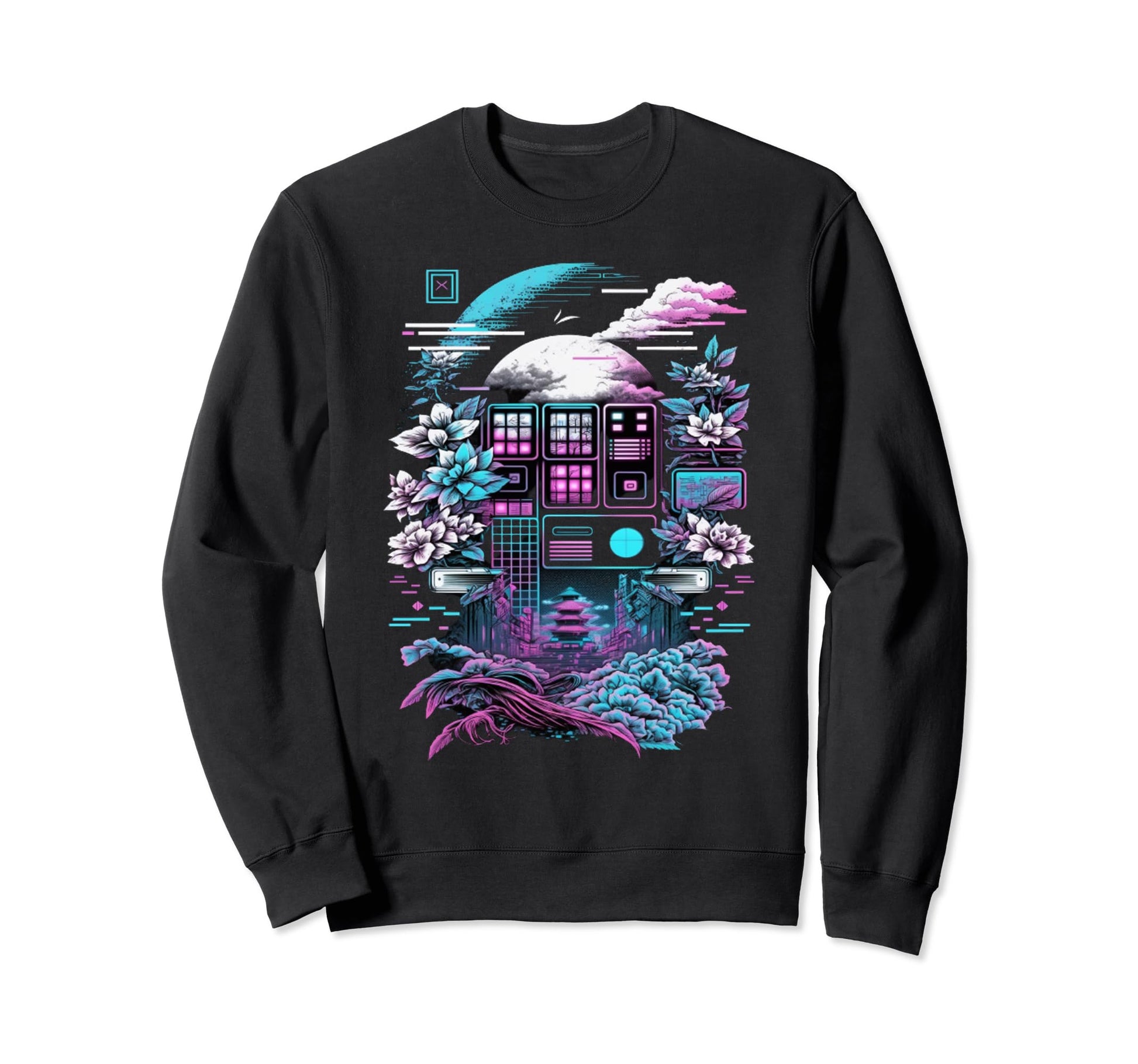 Vaporwave Aesthetics Psychedelic Sweatshirt - Novelty Apparel Unisex - T-Shirt, Sweatshirt, Hoodie