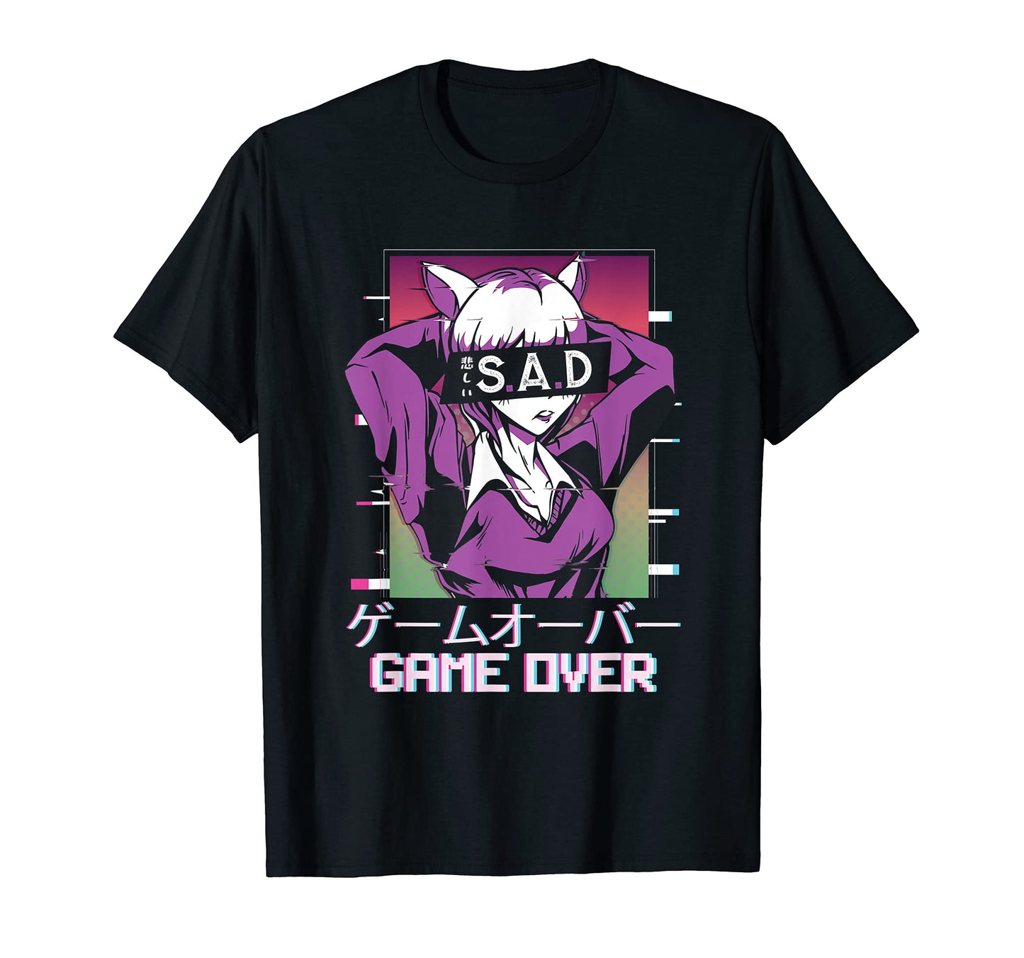 Game Is Over Japan Aesthetic Sad Anime T-Shirt - Aesthetic Graphic Unisex - T-Shirt, Sweatshirt, Hoodie