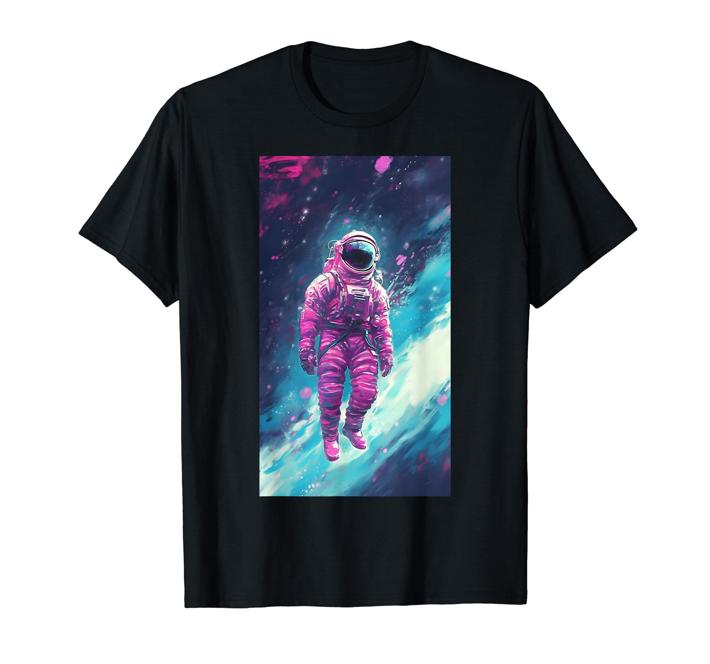 Vaporwave Astronaut Aesthetic Art T-Shirt - Fun Novelty Design Men Women - T-Shirt, Sweatshirt, Hoodie