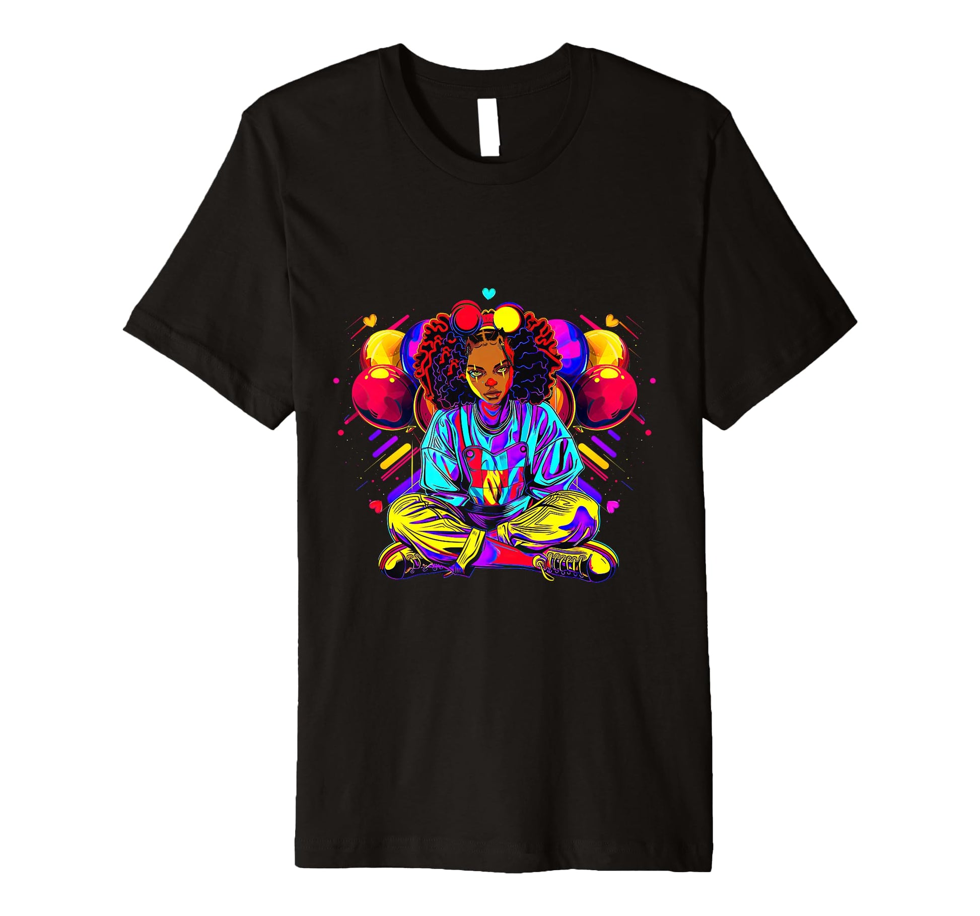Streetwear Synthwave 80S 90S Black T-Shirt - Novelty Apparel for Adults - T-Shirt, Sweatshirt, Hoodie