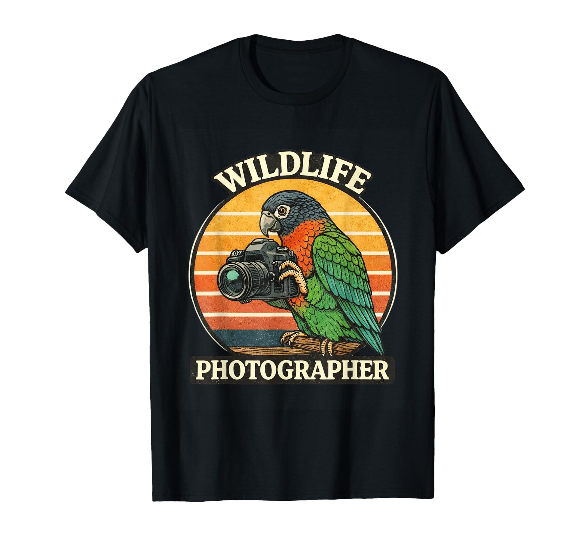 Wildlife Photographer Parrot Bird T-Shirt - Custom Art Print Men Women - T-Shirt, Sweatshirt, Hoodie