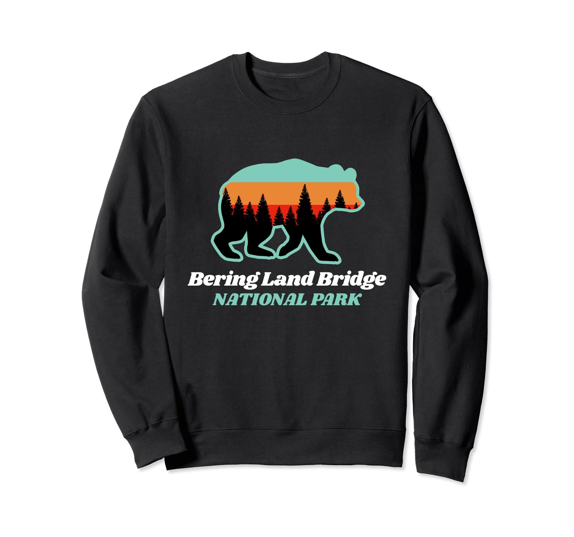 Bering Land Bridge Bear Forest National Sweatshirt - Unique Graphic Unisex - T-Shirt, Sweatshirt, Hoodie