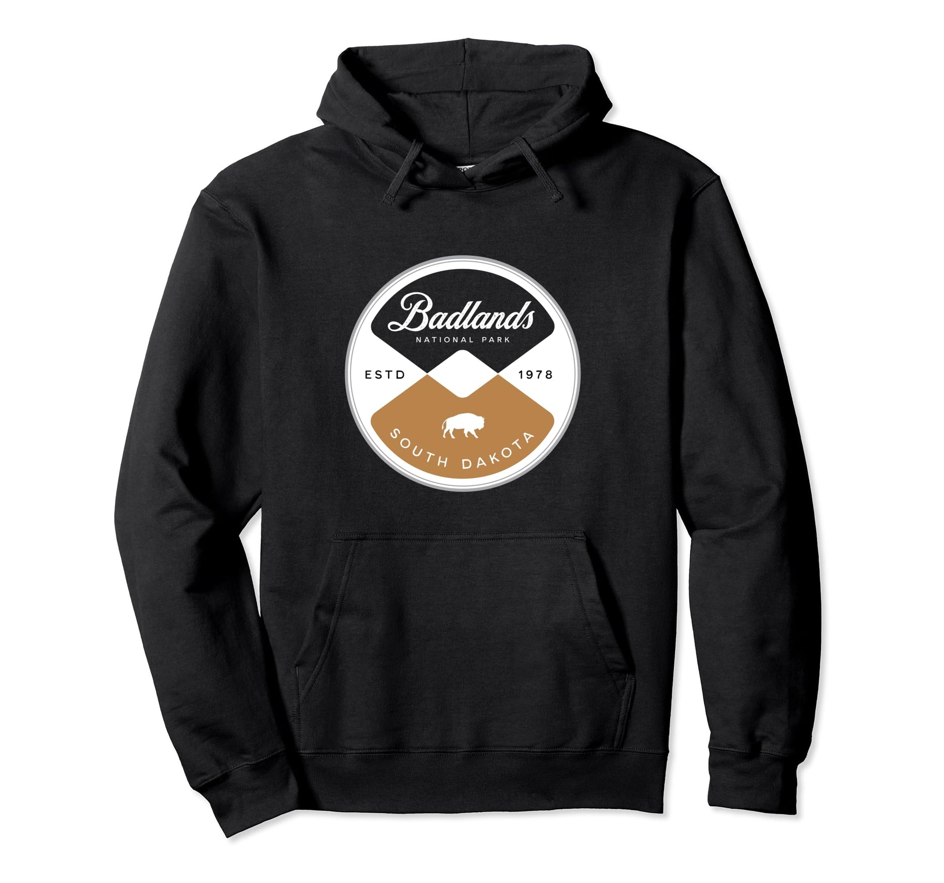 Badlands National Park South Dakota Circle Hoodie - Trendy Graphic Unisex - T-Shirt, Sweatshirt, Hoodie