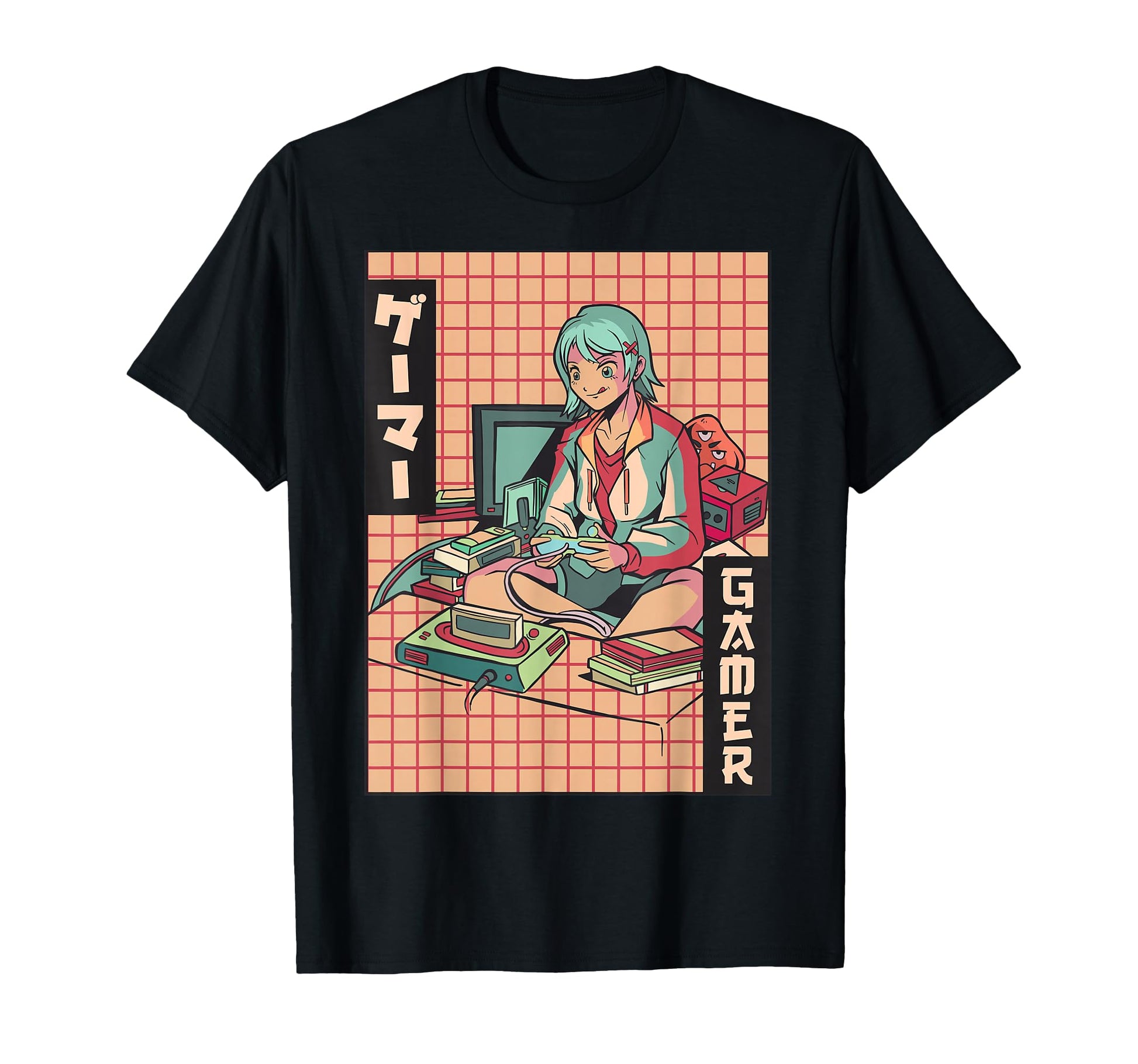 Gamer Anime Japanese Vaporwave T-Shirt - Streetwear Style Men Women - T-Shirt, Sweatshirt, Hoodie