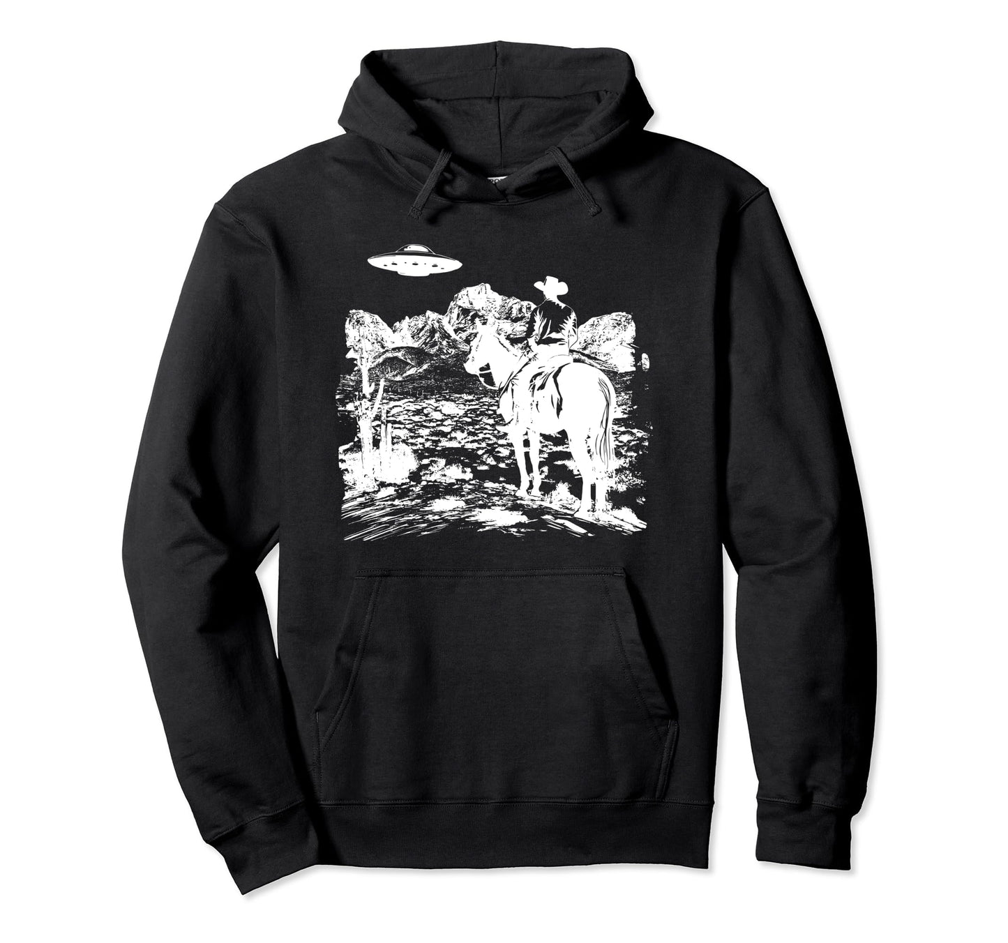 Western Cowboy Hoodie - Unique Graphic for Adults - T-Shirt, Sweatshirt, Hoodie