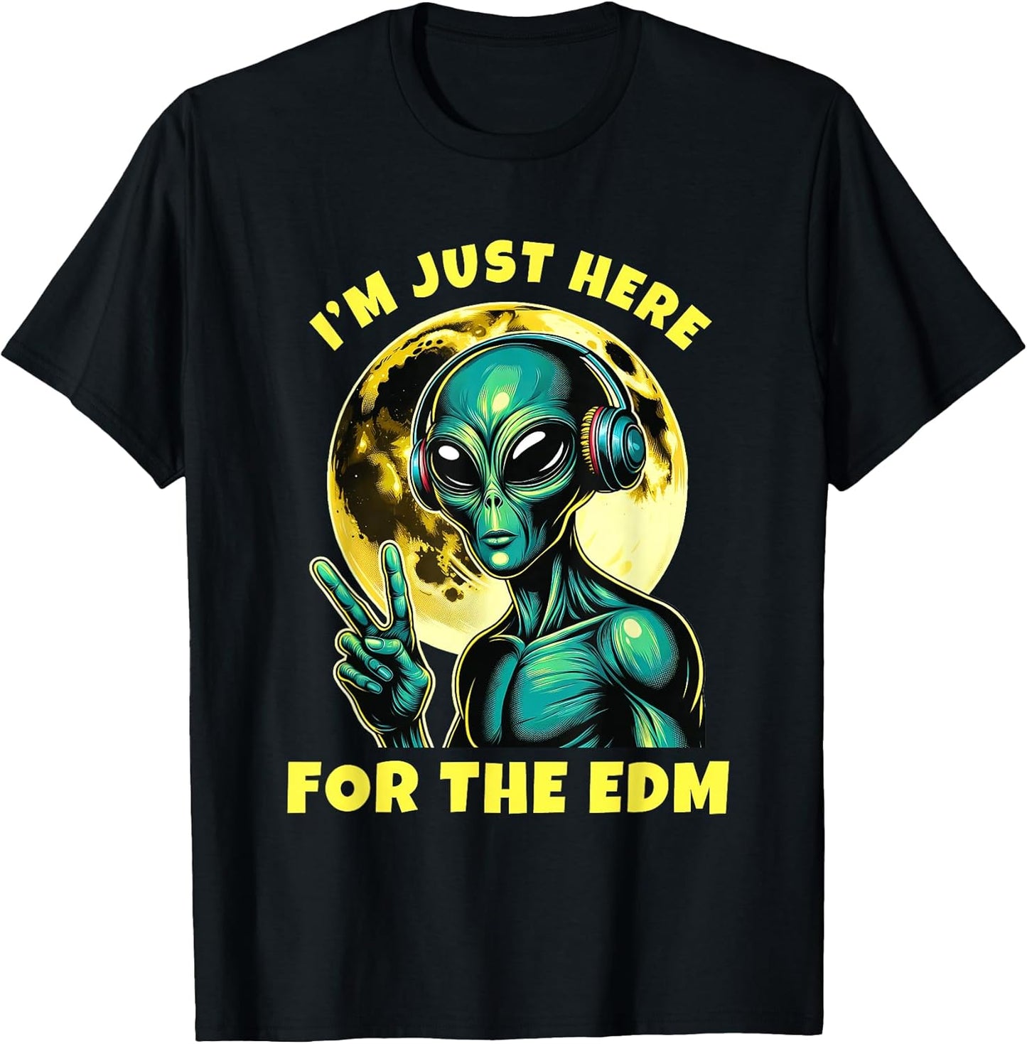 EDM Electronic Music DJ Rave Alien Designs - Adult & Kids T-Shirts, Sweatshirts & Hoodies apparel design preview 1
