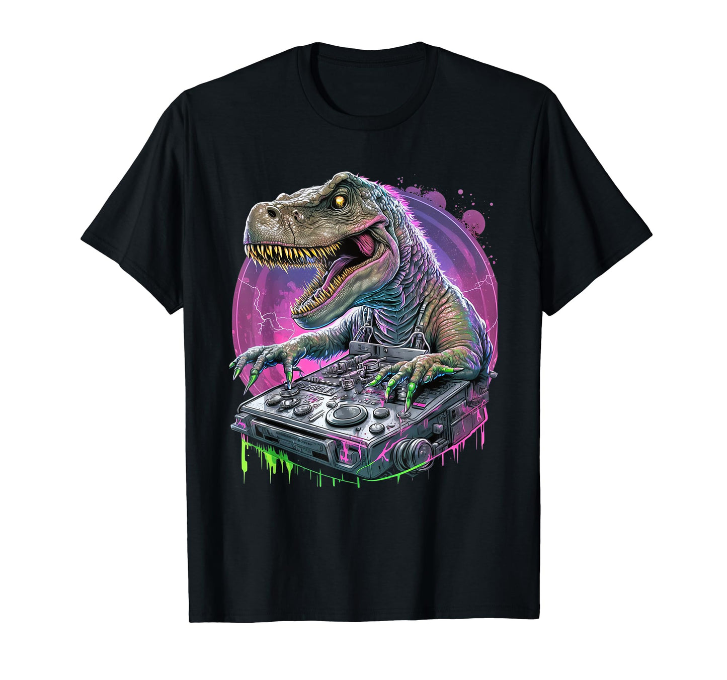 Vaporwave Aesthetic T Rex Dinosaur T-Shirt - Streetwear Style for Adults - T-Shirt, Sweatshirt, Hoodie