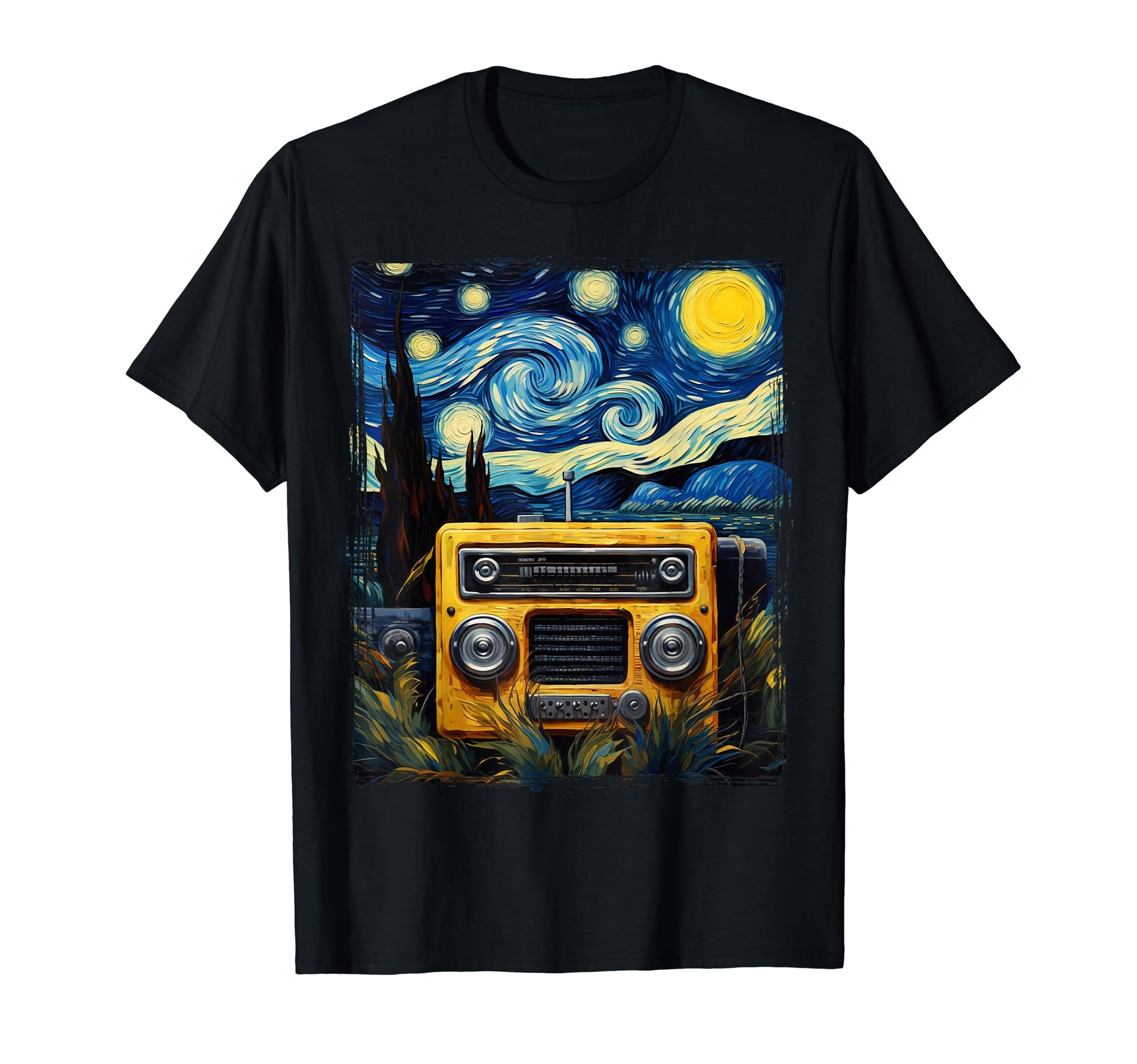 Boombox Radio Old School Hip Hop Rap T-Shirt - Graphic Print for Adults - T-Shirt, Sweatshirt, Hoodie