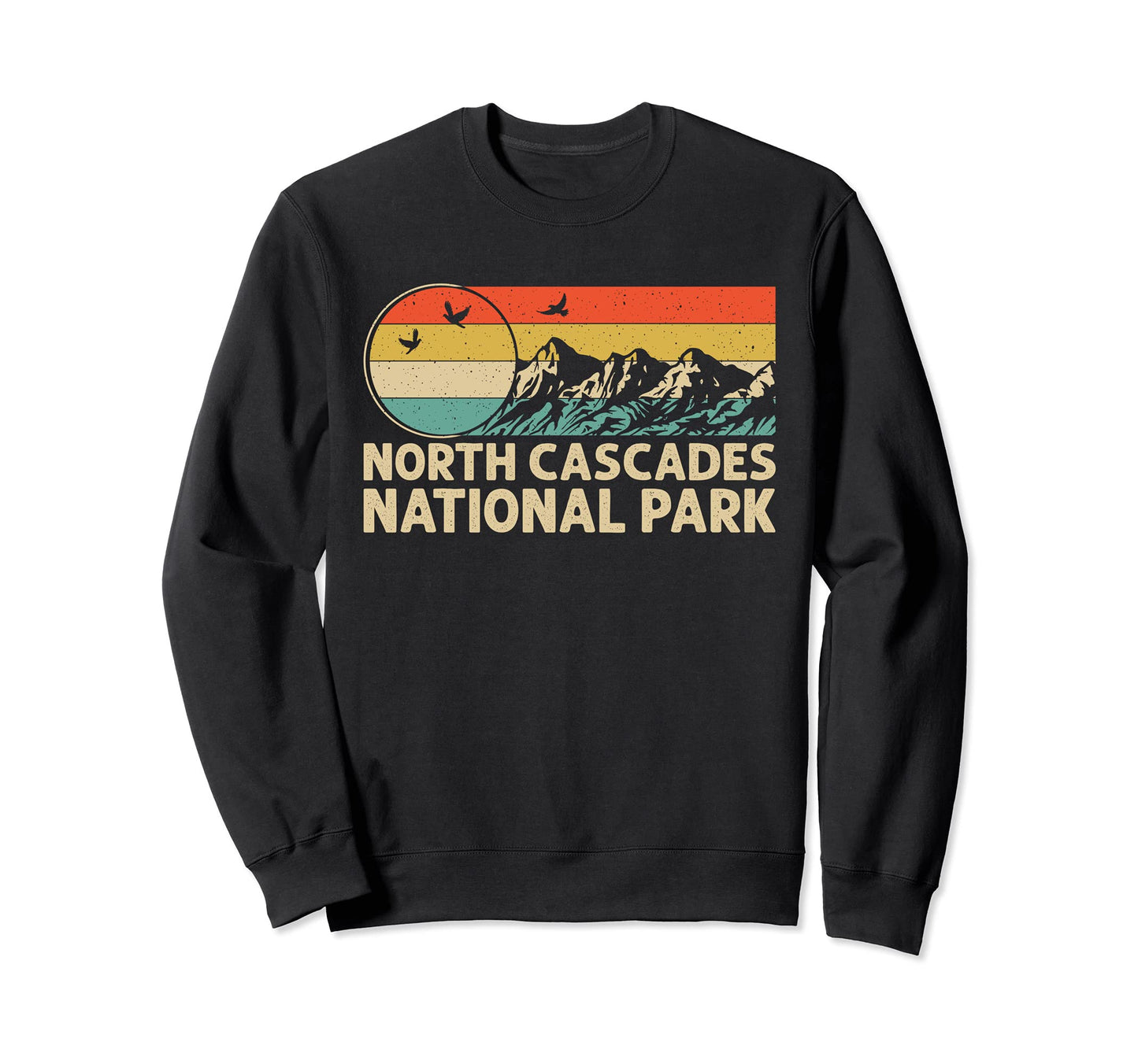 Hiking Camping Lover North Sweatshirt - Fun Novelty Design for Adults - T-Shirt, Sweatshirt, Hoodie