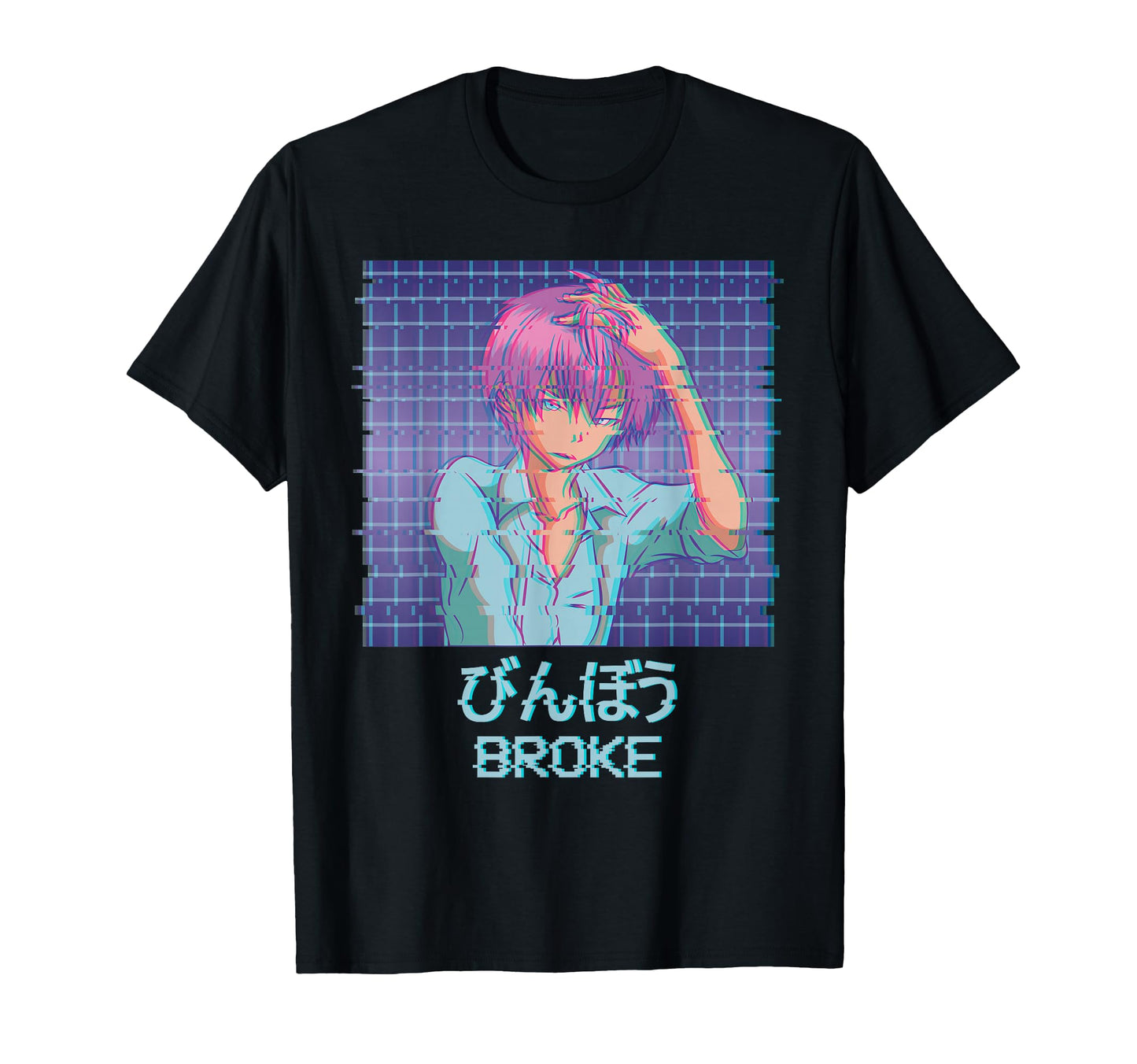 Aesthetic Eboy Anime Vaporwave Aesthetic T-Shirt - Streetwear Style Unisex - T-Shirt, Sweatshirt, Hoodie