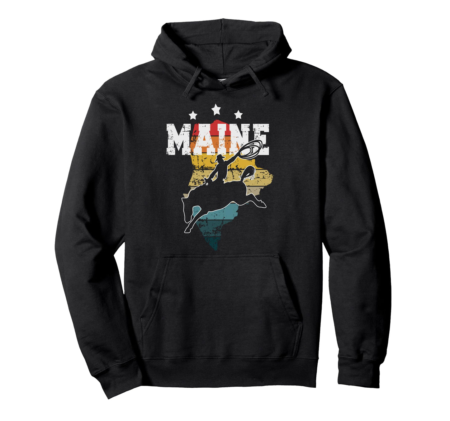 Maine Cowboy Hoodie - Fun Novelty Design Unisex - T-Shirt, Sweatshirt, Hoodie