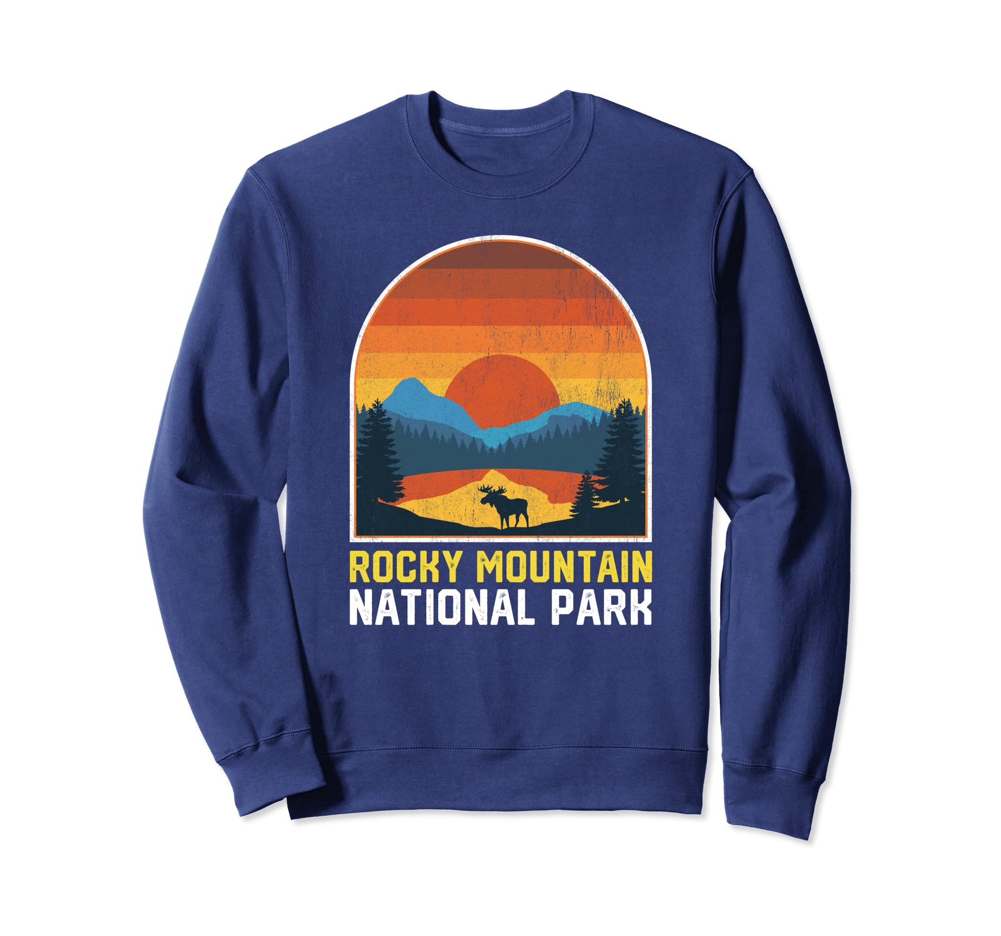 Rocky Mountain National Park Sunset Sweatshirt - Trendy Graphic Men Women - T-Shirt, Sweatshirt, Hoodie